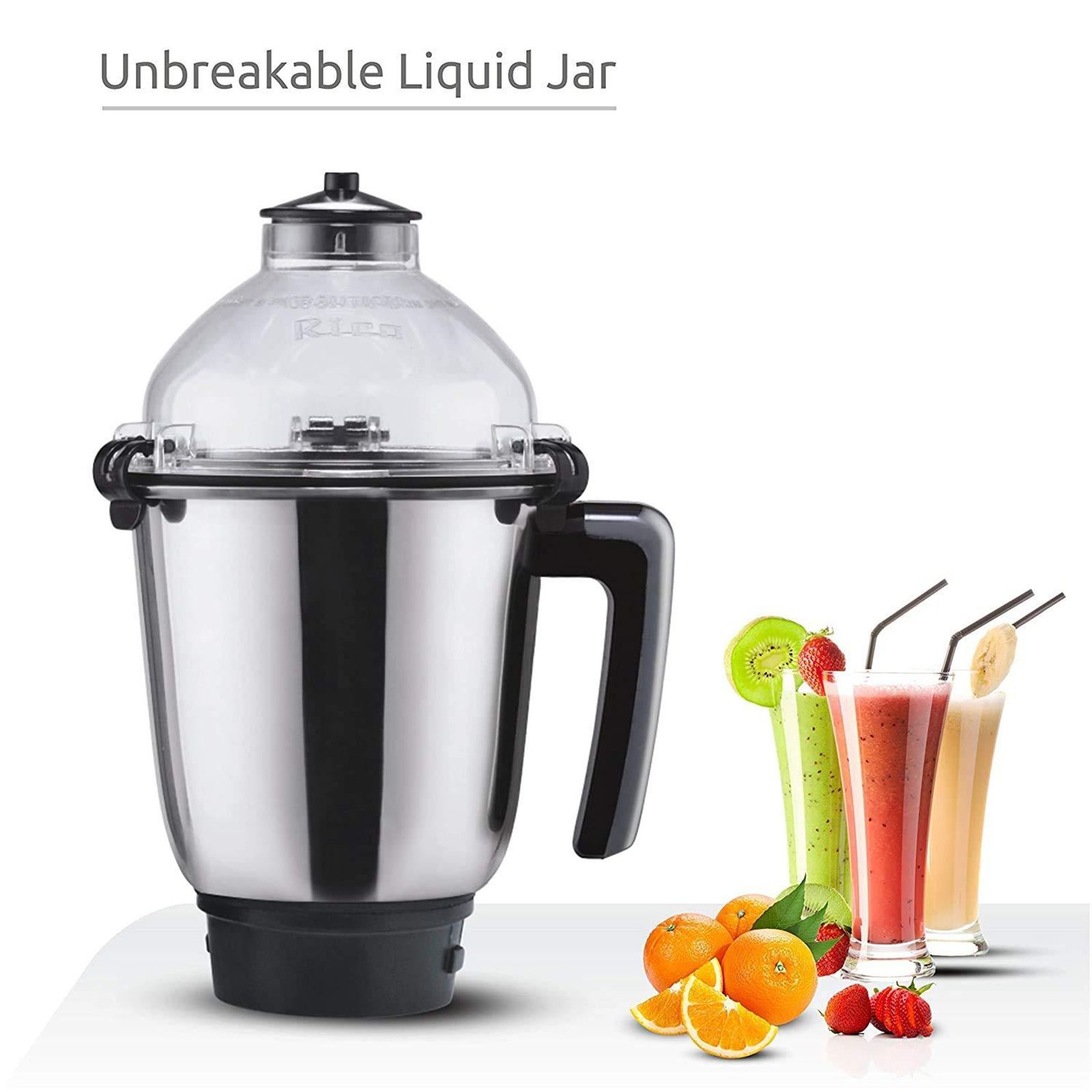 Rico MG1808 750 Watt 3 Jars Mixer Grinder (18000 RPM, 3 Speed Control with Whip Option, Red)_11