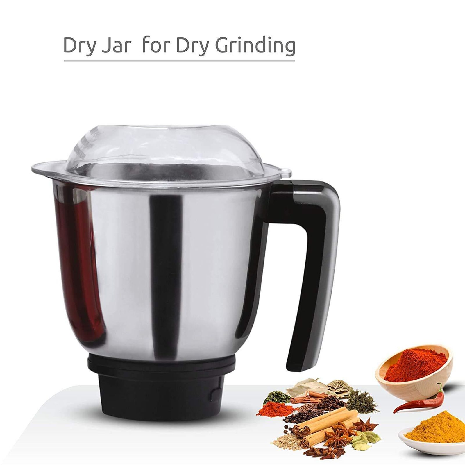 Rico MG1808 750 Watt 3 Jars Mixer Grinder (18000 RPM, 3 Speed Control with Whip Option, Red)_13