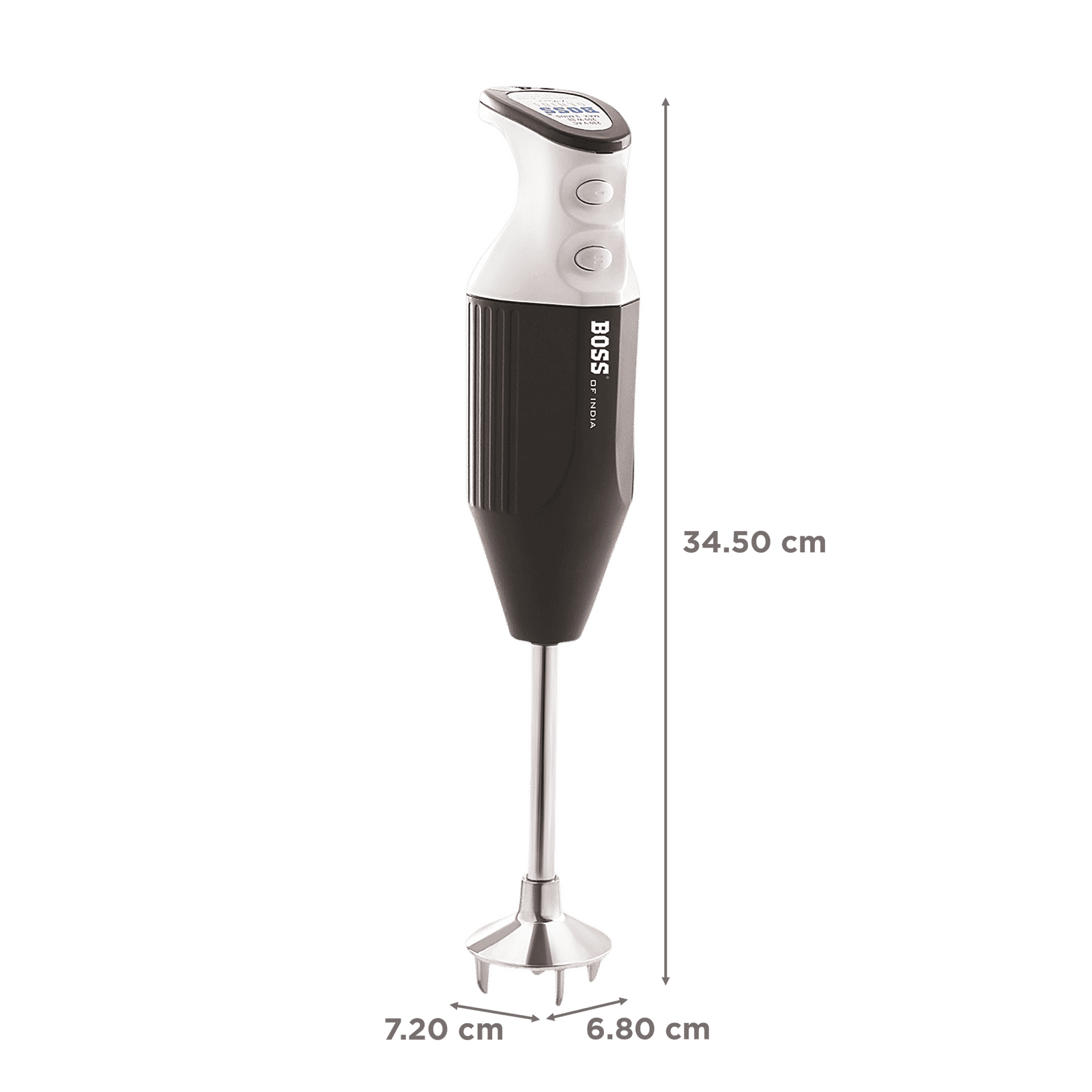 BOSS Genius 180 Watt 2 Speed Hand Blender with 4 Attachments (Push Button Control, Twin Black)_3