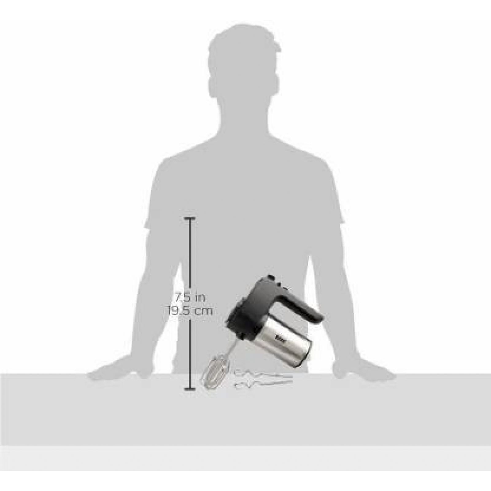 BOSS Whipmix 300 Watt 6 Speed Hand Mixer with 4 Attachments (Powerful Motor, Black)_7