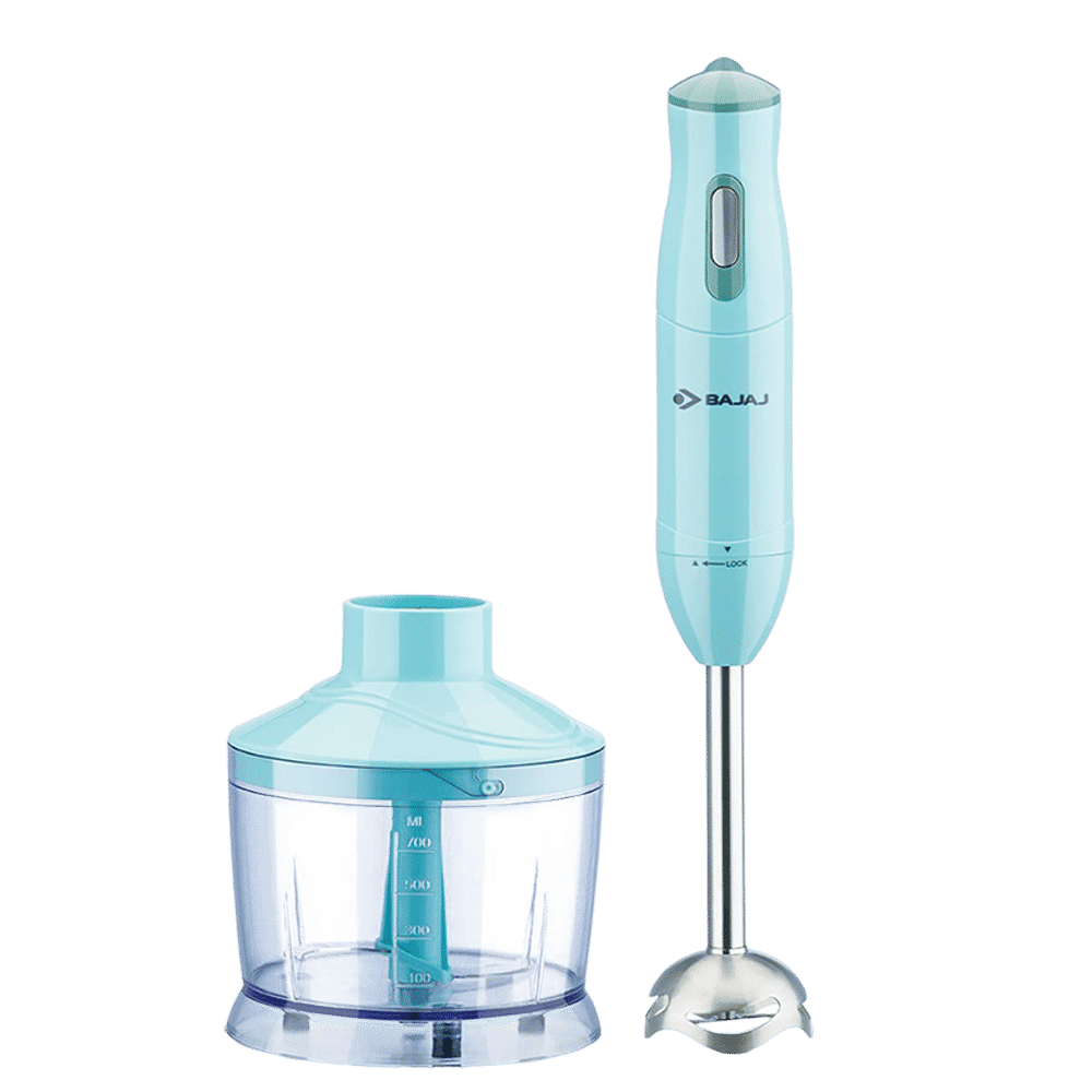 BAJAJ 410536 300 Watt Hand Blender (Single Silent DC Motor, Blue)_1