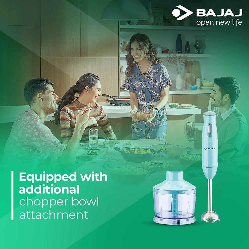 BAJAJ 410536 300 Watt Hand Blender (Single Silent DC Motor, Blue)_8