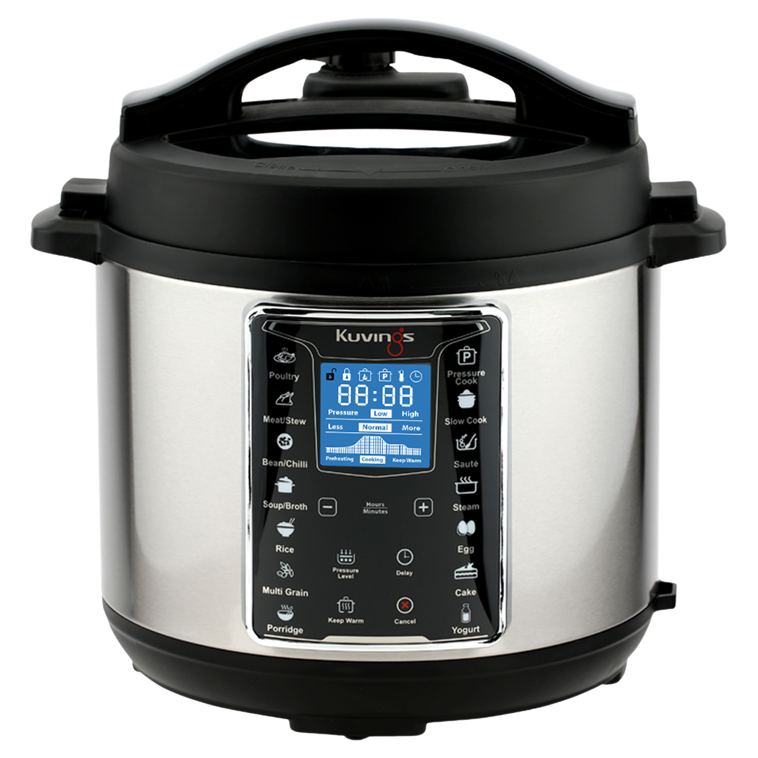 Kuvings Multipot 6 Litres Electric Rice Cooker With LCD Screen & Cooking Progress Indicator (Dark Silver)_1