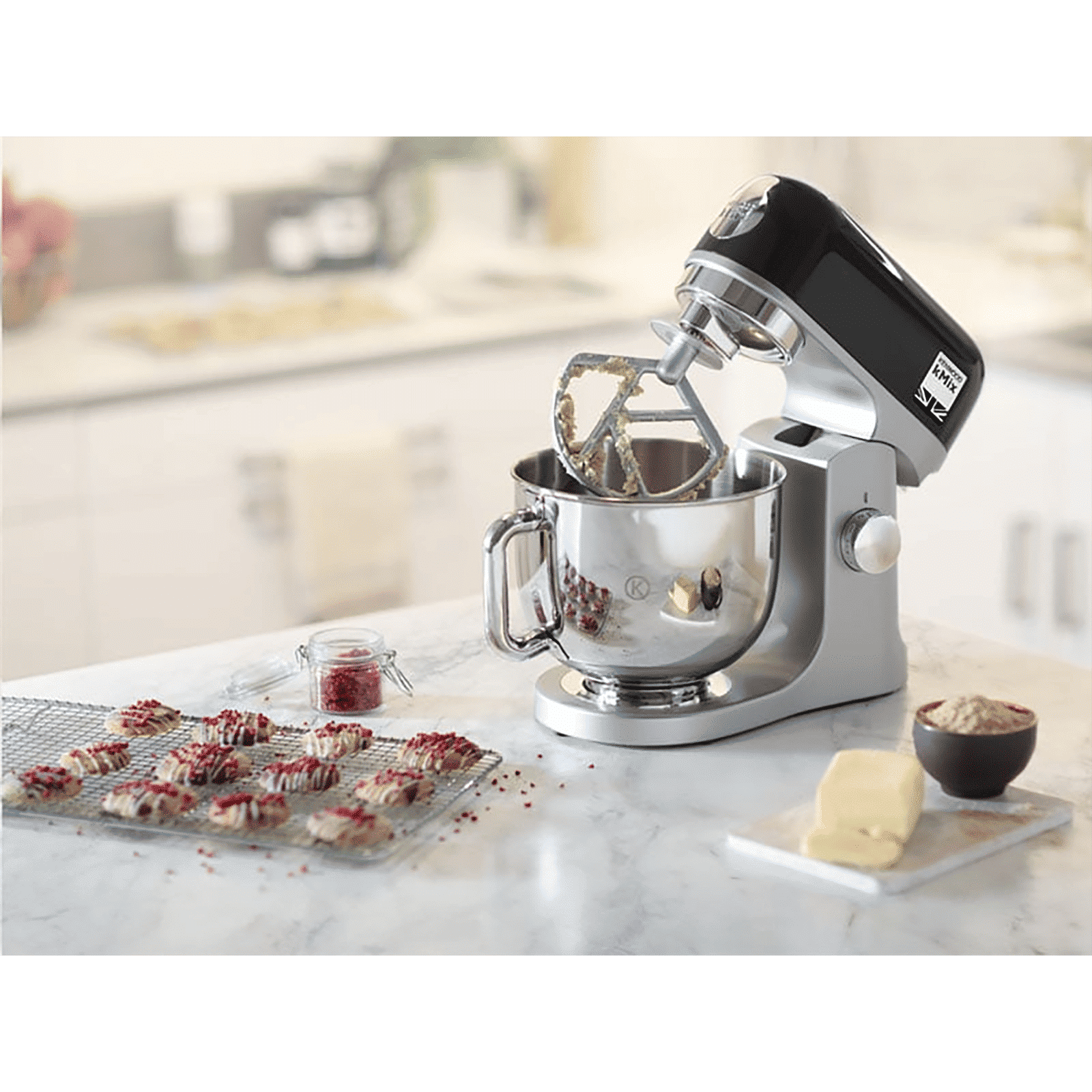 KENWOOD kMix 1000 Watt Stand Mixer (Fold Function, Black)_3