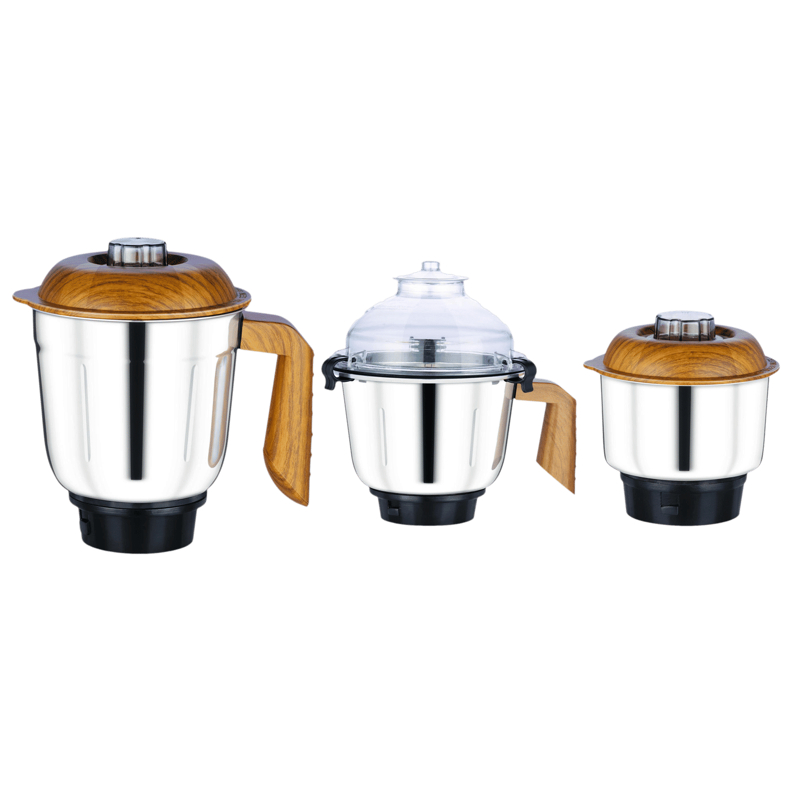 morphy richards Brut 800 Watts 3 Jars Mixer Grinder (Silicon Gaskets, 640110, Wood Finish with Parker White)_14