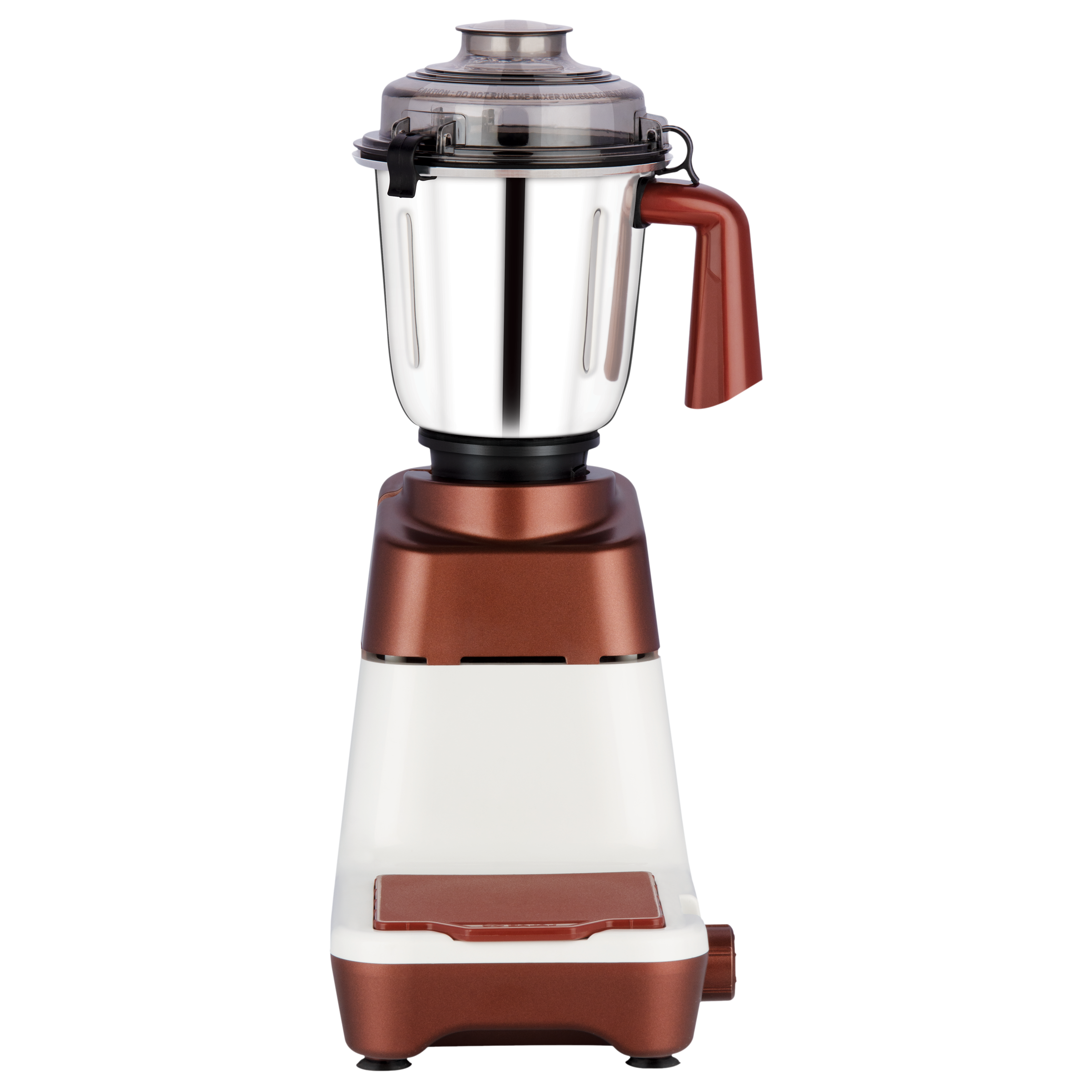 morphy richards Lush 750 Watt 3 Jars Mixer Grinder (Overload Protection, White/Metallic Brown)_9