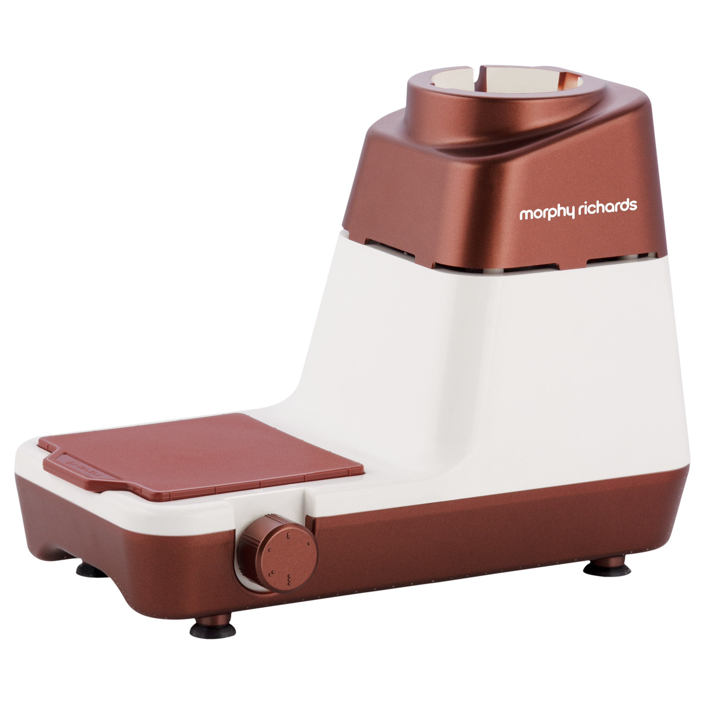 morphy richards Lush 750 Watt 3 Jars Mixer Grinder (Overload Protection, White/Metallic Brown)_7