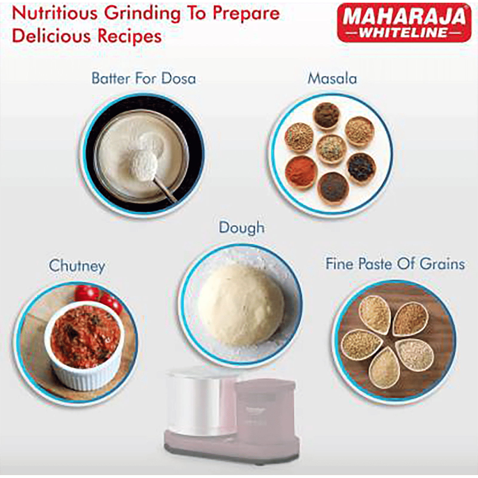 MAHARAJA WHITELINE Fortune 2 Litres 2 Stones Wet Grinder (Heavy Duty Operation, Cherry)_9