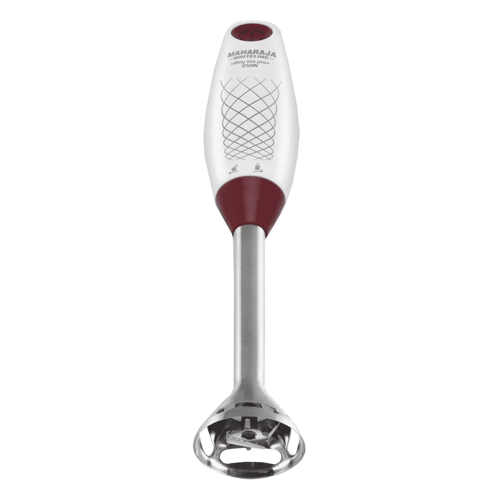 MAHARAJA WHITELINE Infiny Mix Pro+ 250 Watt Hand Blender with 3 Attachments (Ergonomic Handle, Red/White)_7