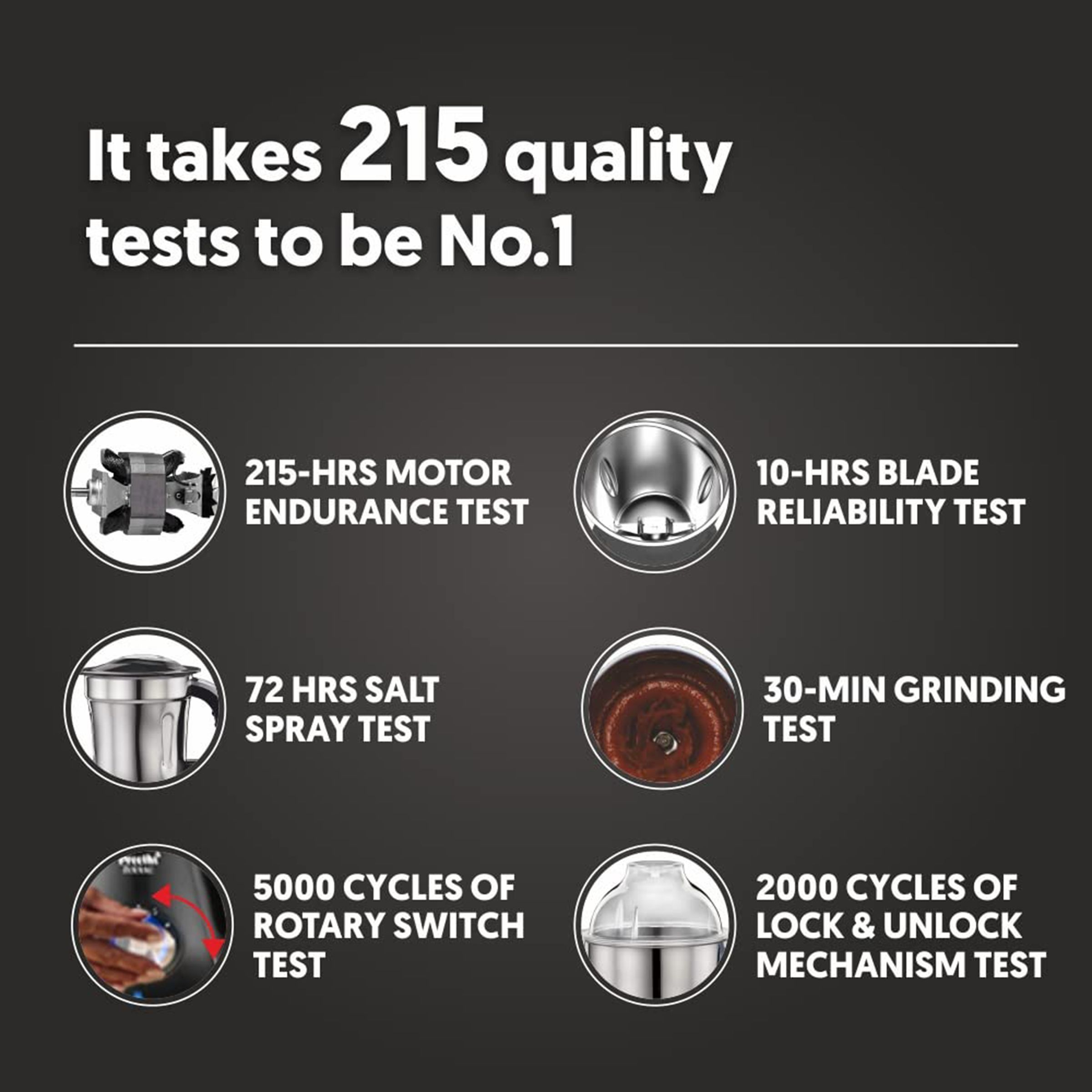 Preethi Taurus Plus 1000 Watt 4 Jars Juicer Mixer Grinder (19000 RPM, 3D Cooling System, Black)_10