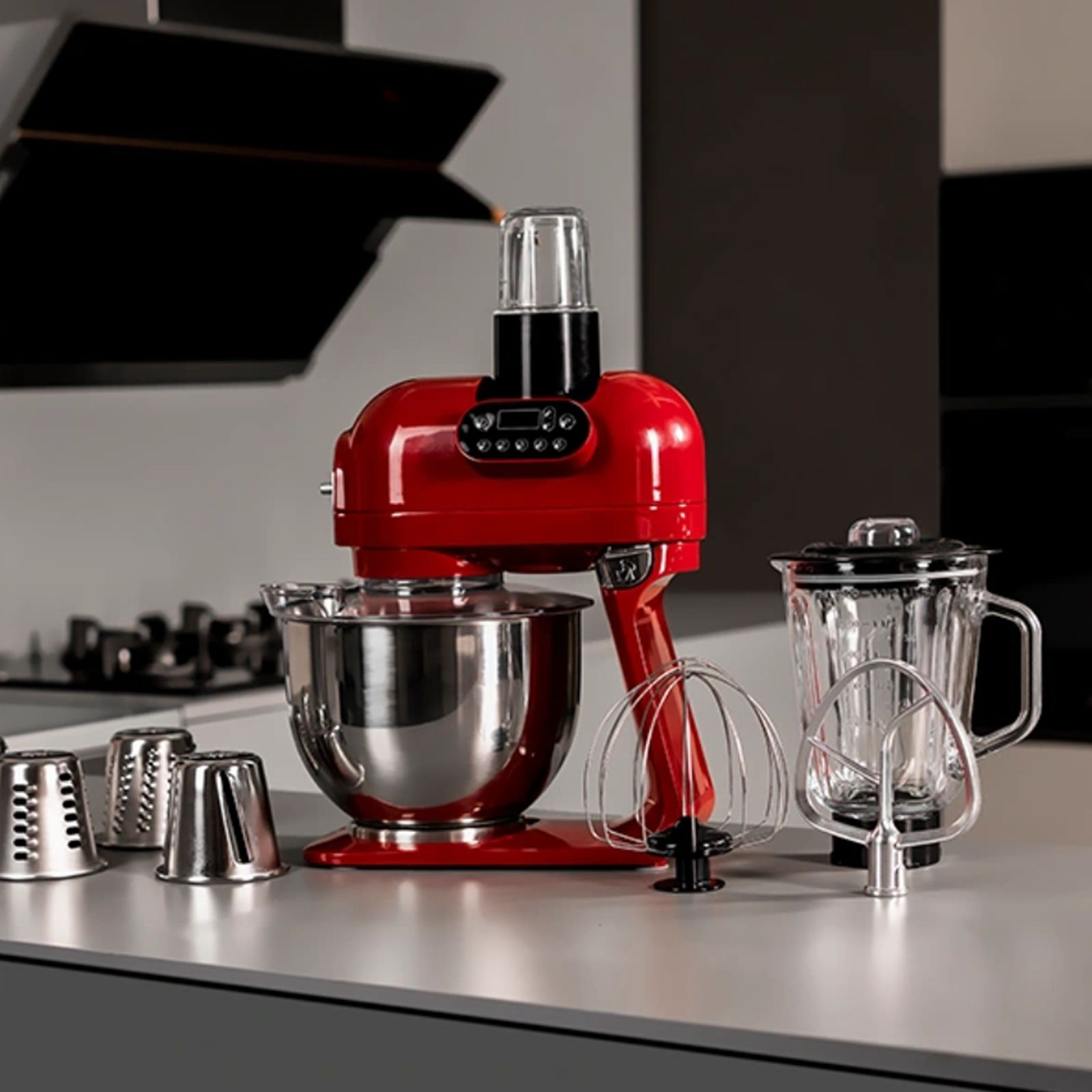 HAFELE Klara Highline 1000 Watt 1 Jar Stand Mixer (Beater Function, 535.43.275, Murphy Red) HAFELE Klara Highline 1000 Watt 1 Jar Stand Mixer (Beater Function, 535.43.275, Murphy Red)_8