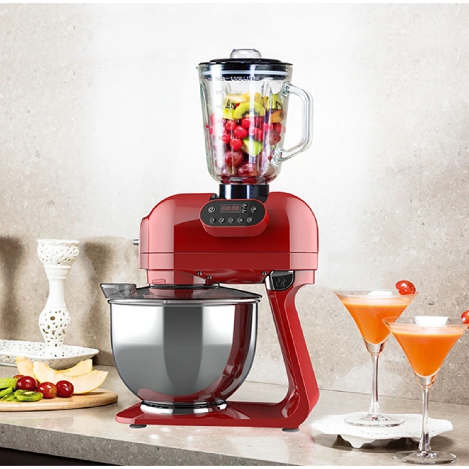 HAFELE Klara Highline 1000 Watt 1 Jar Stand Mixer (Beater Function, 535.43.275, Murphy Red) HAFELE Klara Highline 1000 Watt 1 Jar Stand Mixer (Beater Function, 535.43.275, Murphy Red)_9