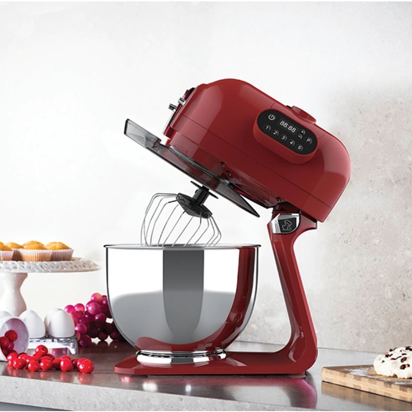 HAFELE Klara Highline 1000 Watt 1 Jar Stand Mixer (Beater Function, 535.43.275, Murphy Red) HAFELE Klara Highline 1000 Watt 1 Jar Stand Mixer (Beater Function, 535.43.275, Murphy Red)_10
