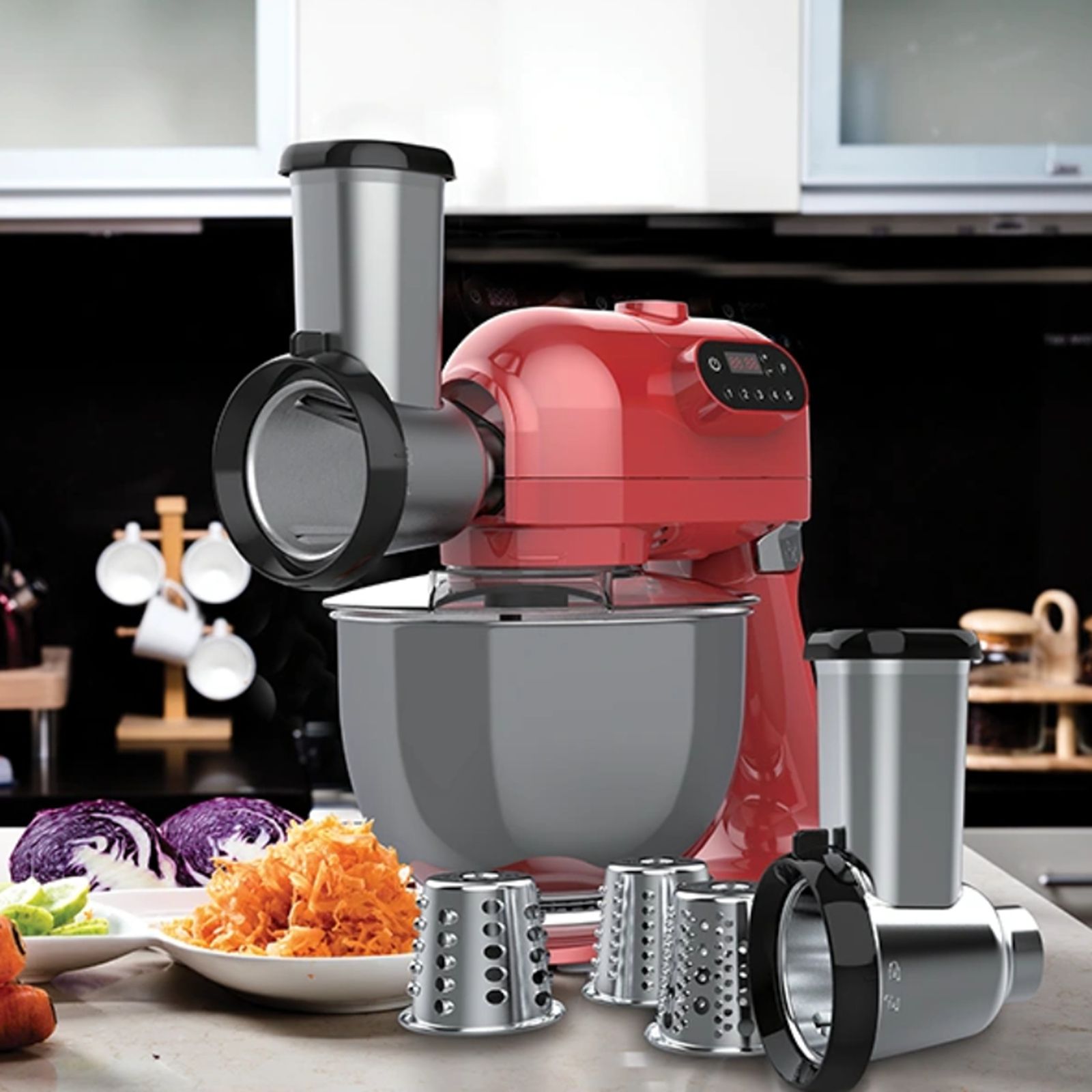 HAFELE Klara Highline 1000 Watt 1 Jar Stand Mixer (Beater Function, 535.43.275, Murphy Red) HAFELE Klara Highline 1000 Watt 1 Jar Stand Mixer (Beater Function, 535.43.275, Murphy Red)_11