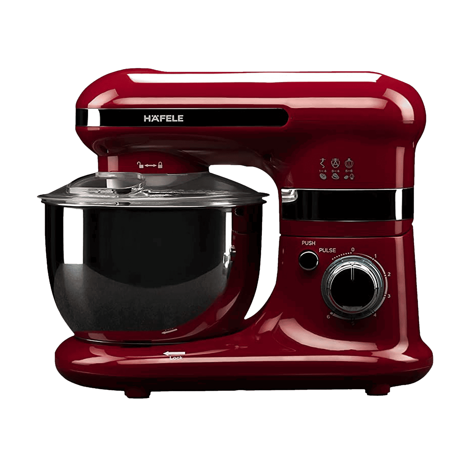 HAFELE Glamline Pro 800 Watt 1 Jar Mixer Grinder (High Speed Gear Transmission, Red)_1