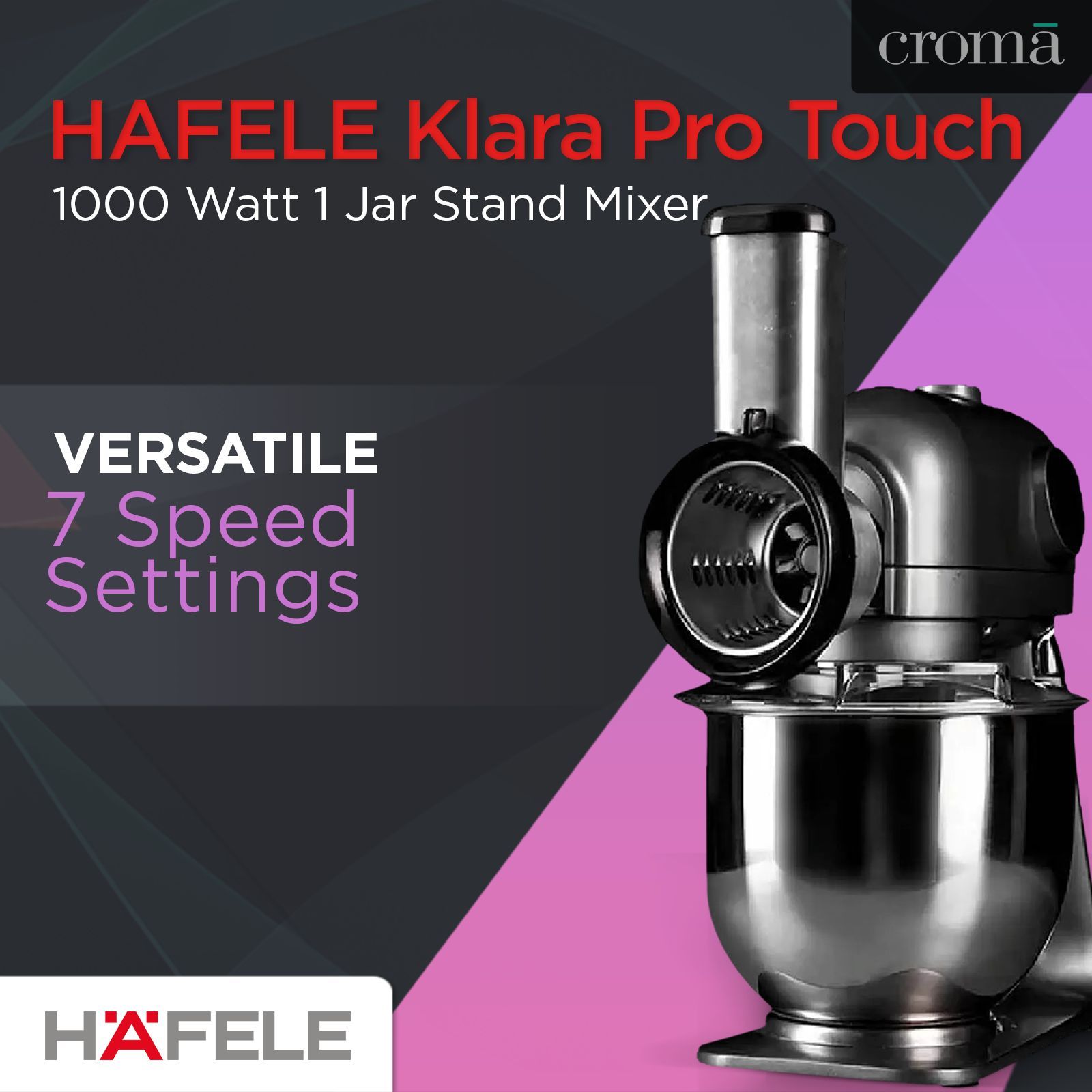 HAFELE Klara Pro Touch 1000 Watt 1 Jar Stand Mixer (Touch Control Pad, Grey) HAFELE Klara Pro Touch 1000 Watt 1 Jar Stand Mixer (Touch Control Pad, Grey)_13