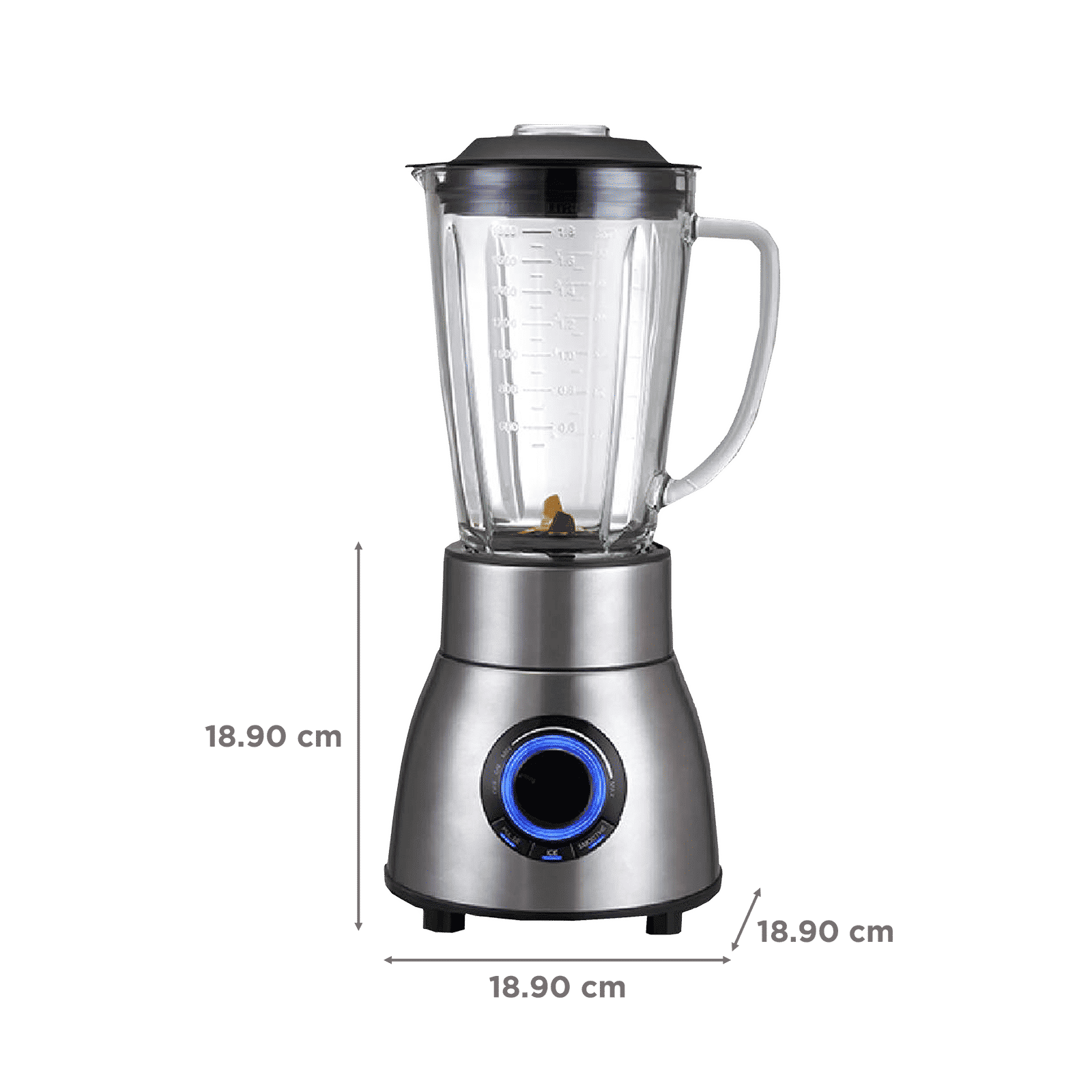 HAFELE Thea 1200 Watt 3 Jars Mixer Grinder (28000 RPM, One Touch Tactile Button, Silver)_3