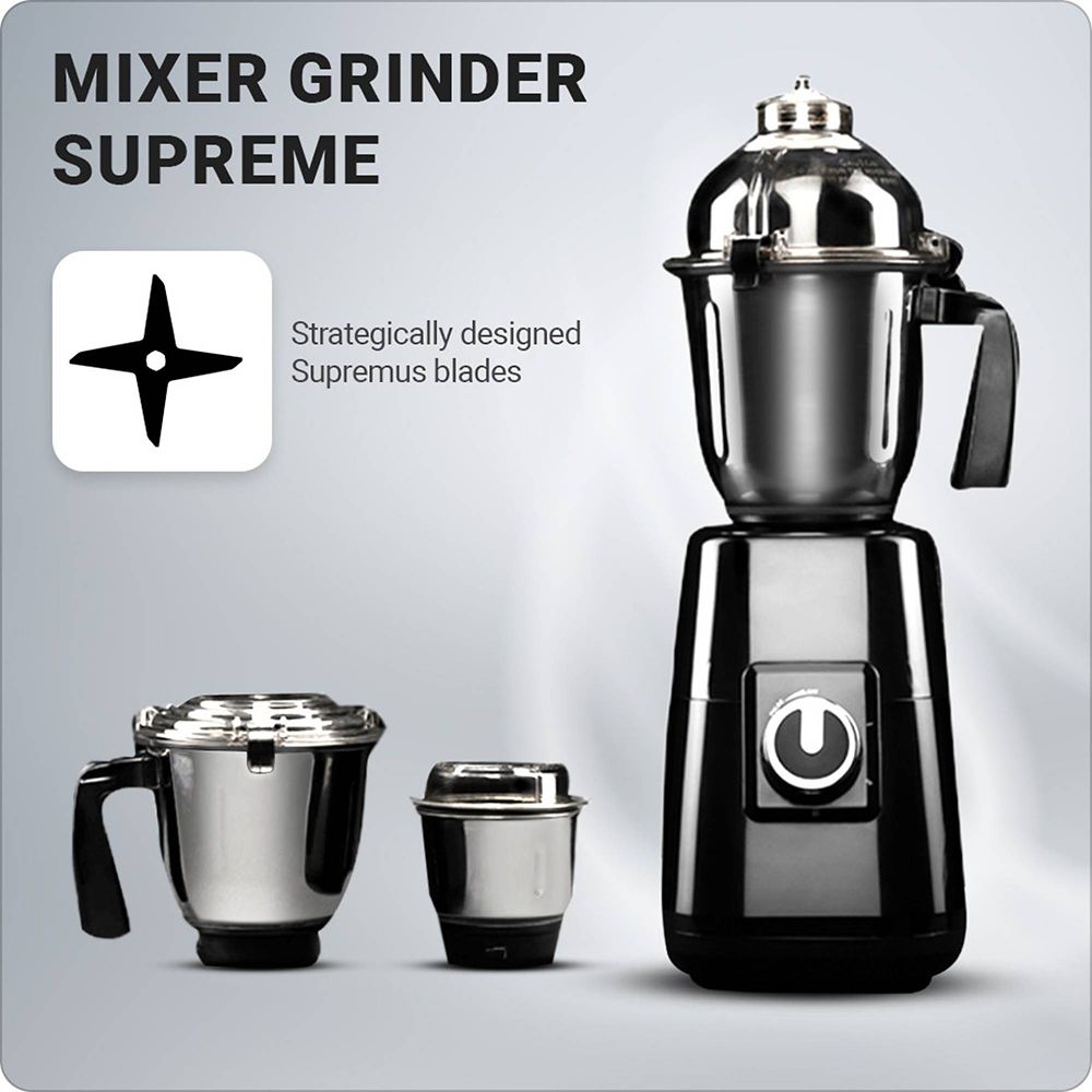 HAFELE Eleganz 800 Watt 3 Jars Mixer Grinder (20000 RPM, 3 Speed Control with Pulse Function, Black)_12