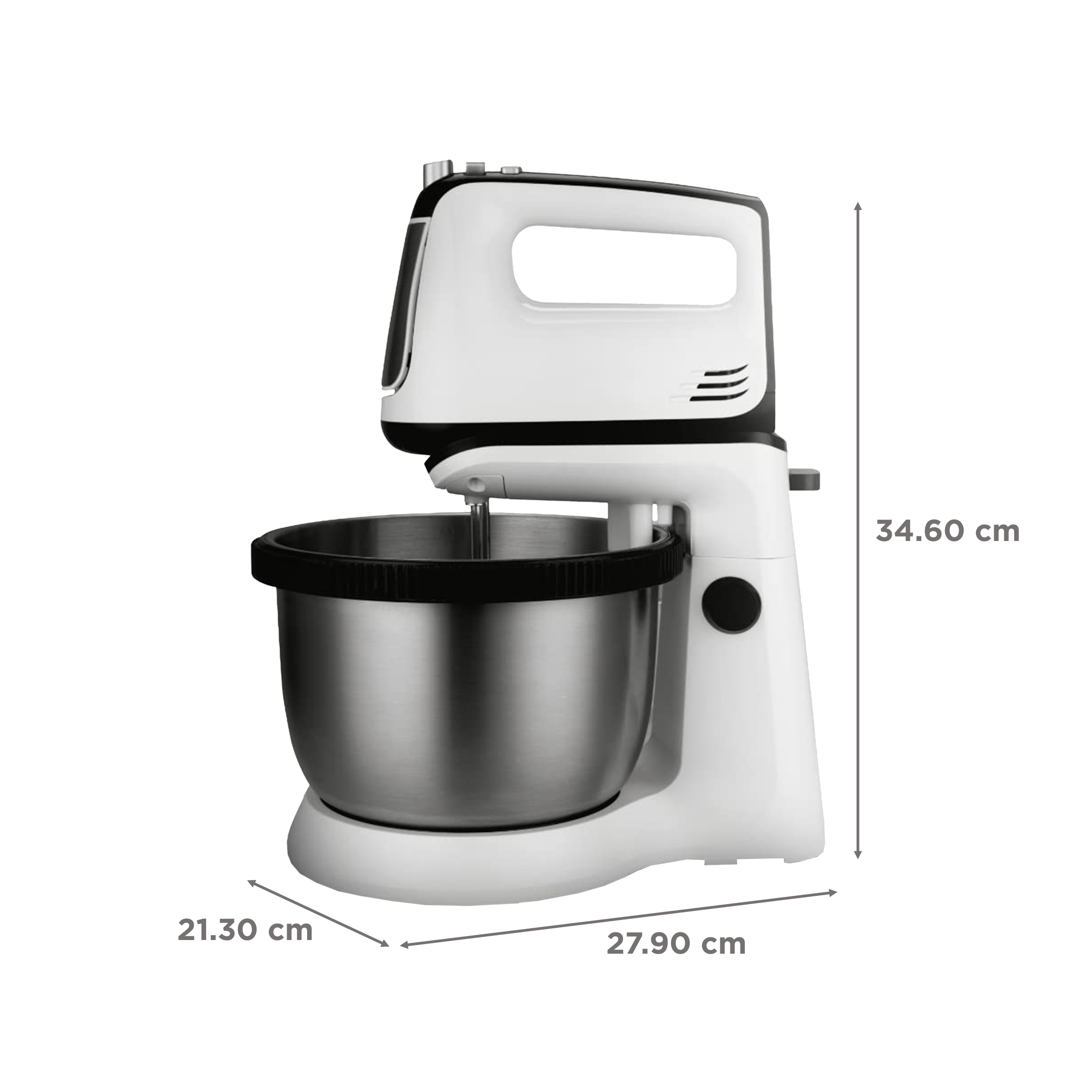 SHARP EM-S34N-W 300 Watt 5 Speed Stand Blender with 3 Attachments (High Power DC Motor, White)_3