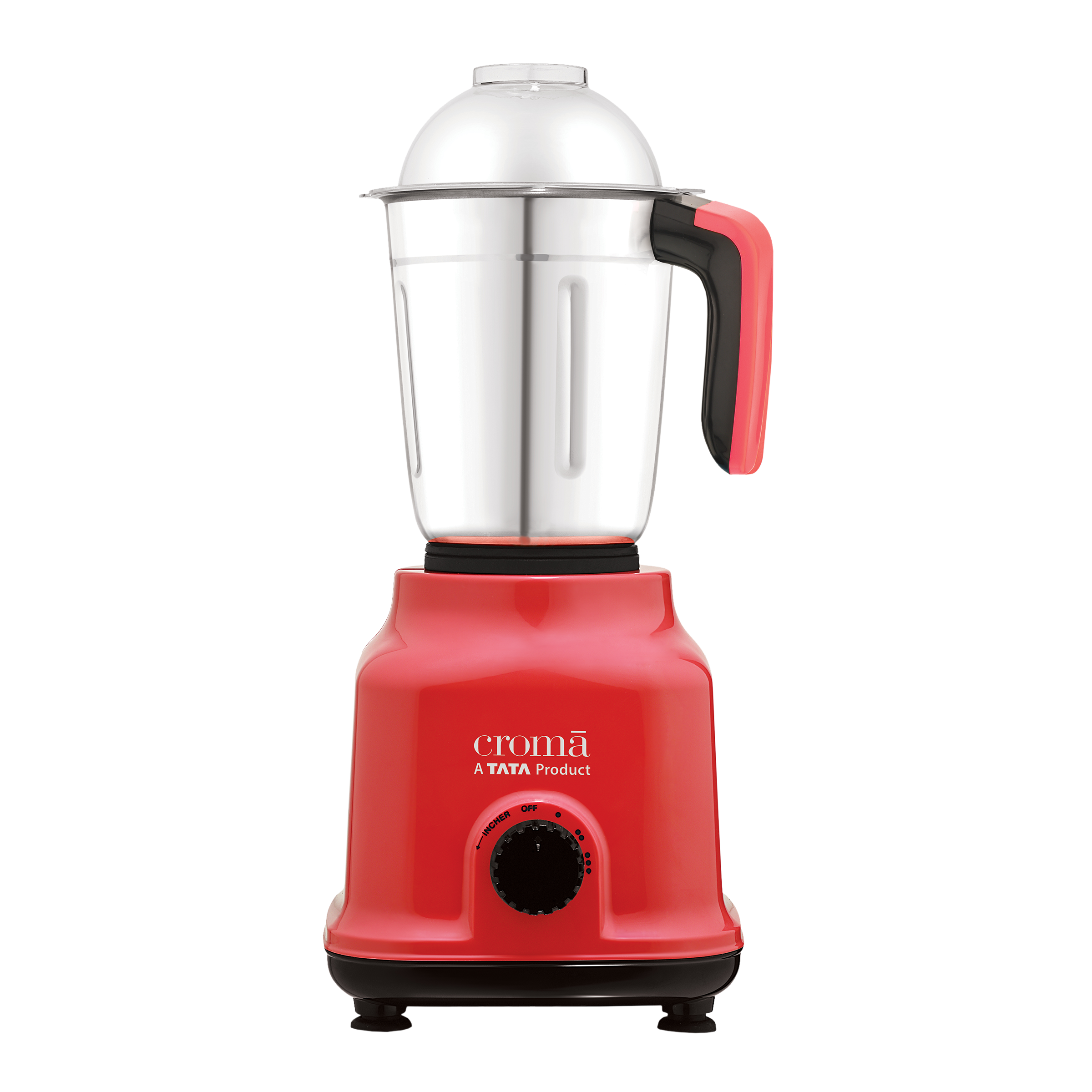 Croma 500 Watt 3 Jars Mixer Grinder (19000 RPM, Shock Proof Body, Red)_9
