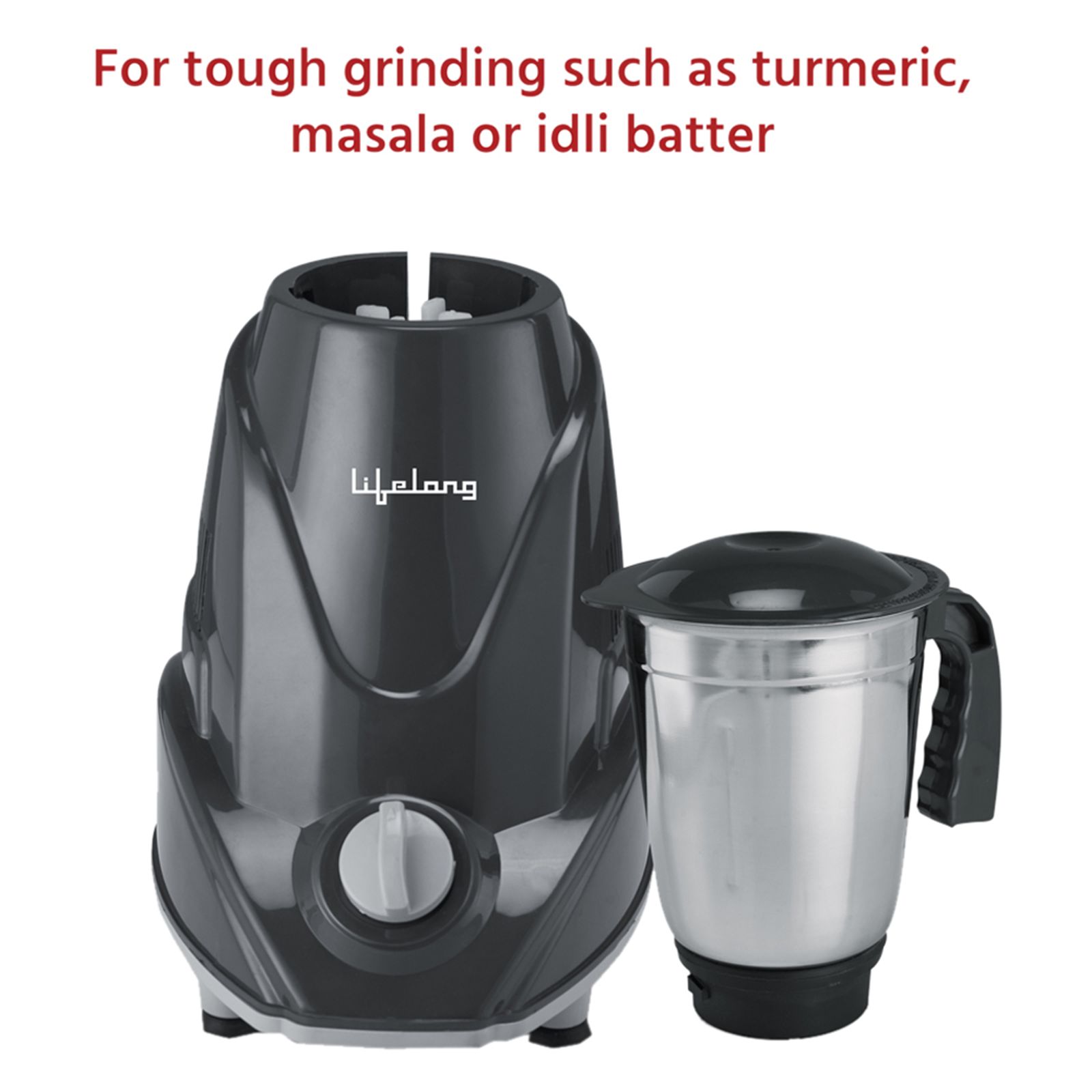 Lifelong Infinia 500 Watt 3 Jars Mixer Grinder (Overload Protection, Grey) Lifelong Infinia 500 Watt 3 Jars Mixer Grinder (Overload Protection, Grey)_8