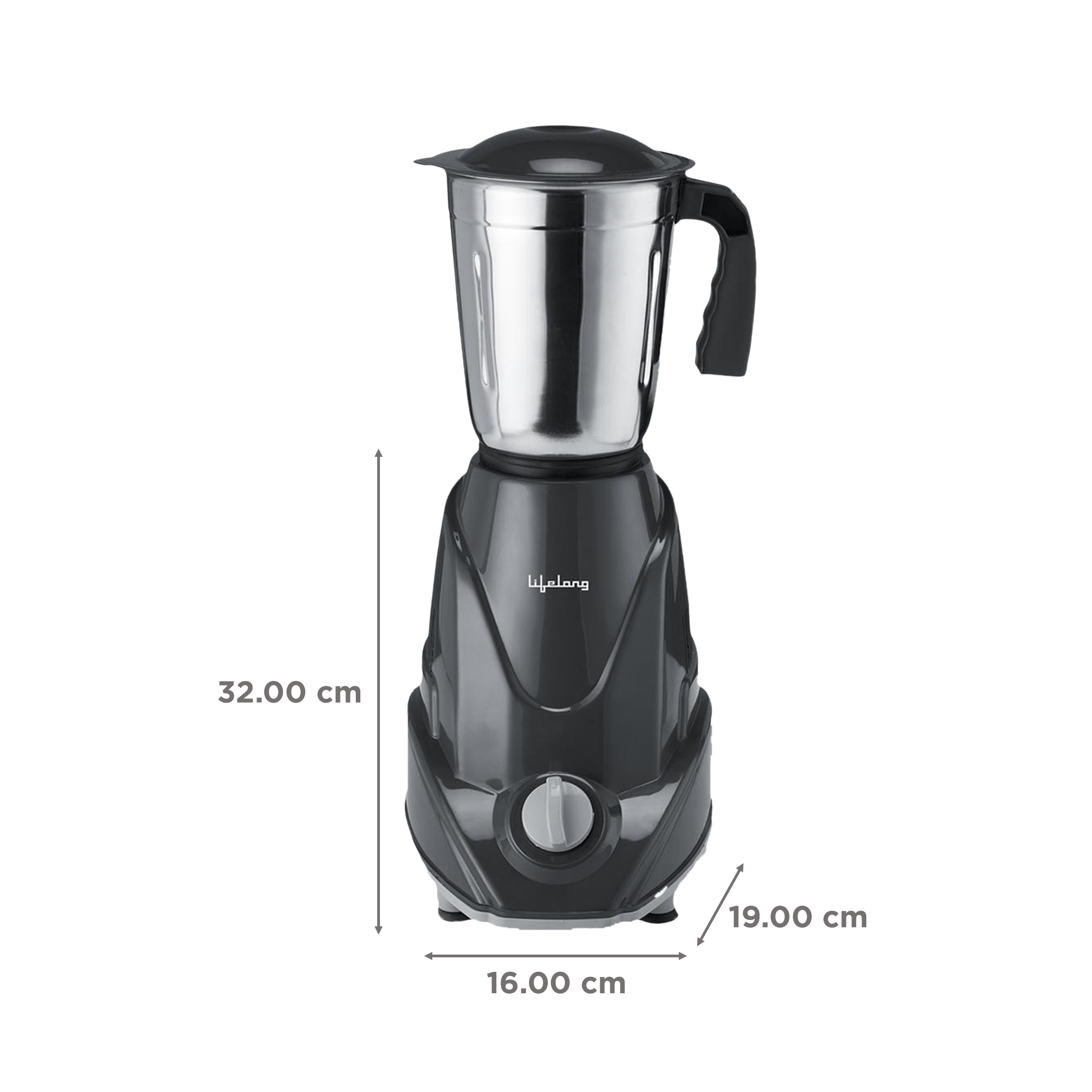 Lifelong Infinia 500 Watt 3 Jars Mixer Grinder (Overload Protection, Grey) Lifelong Infinia 500 Watt 3 Jars Mixer Grinder (Overload Protection, Grey)_3