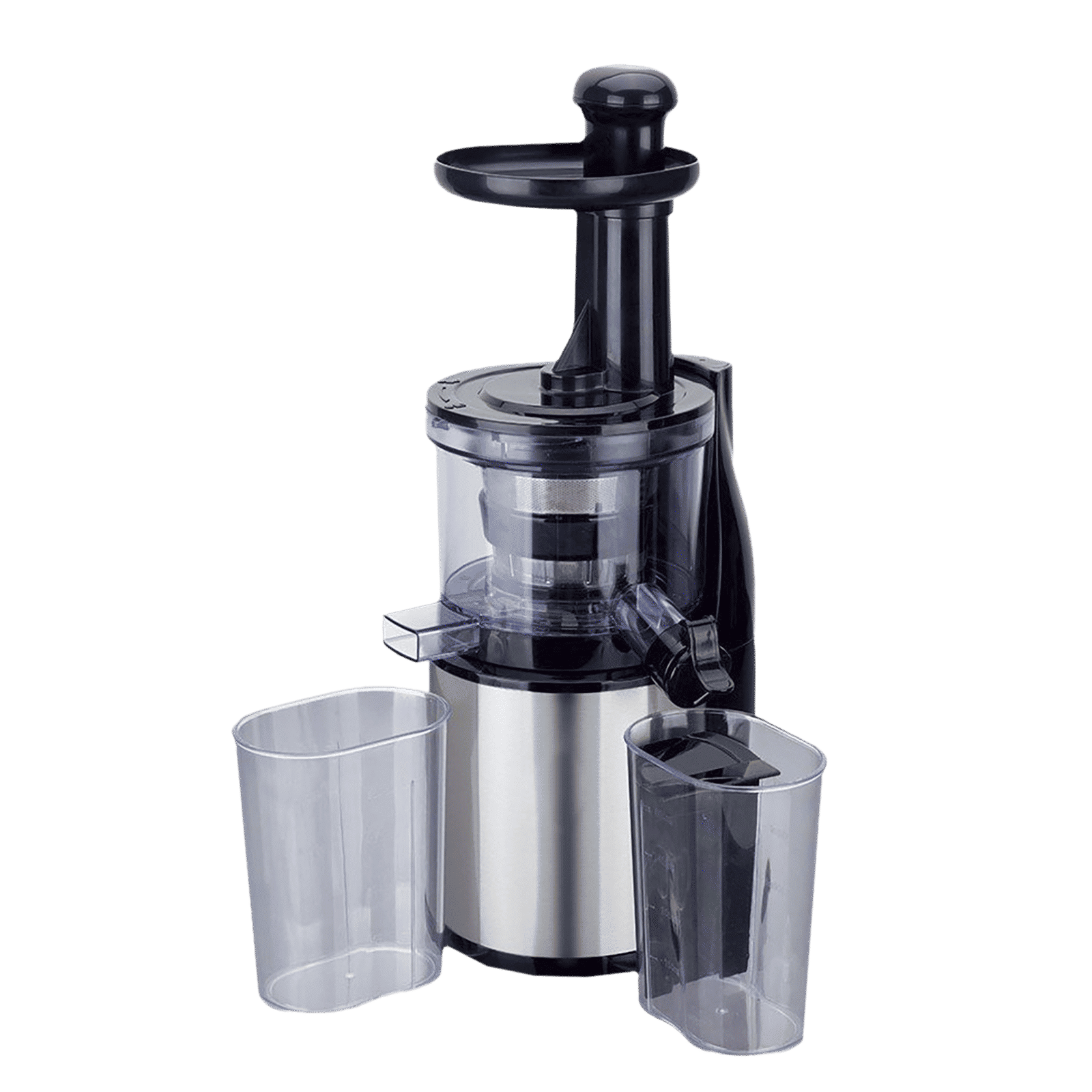 WONDERCHEF V6 200 Watt 2 Jars Cold Press Slow Juicer (43 RPM, Cold Press Technology, Black/Silver)_1