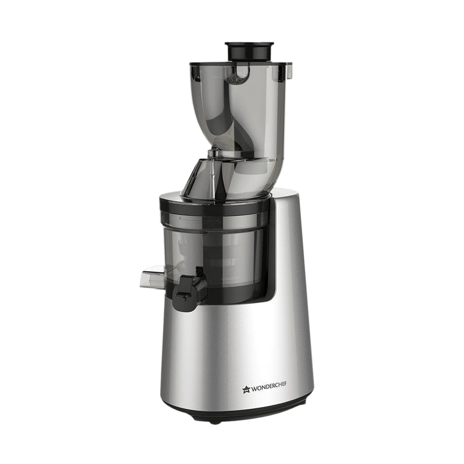 WONDERCHEF V6 200 Watt 2 Jars Cold Press Slow Juicer (43 RPM, Cold Press Technology, Black/Silver)_4