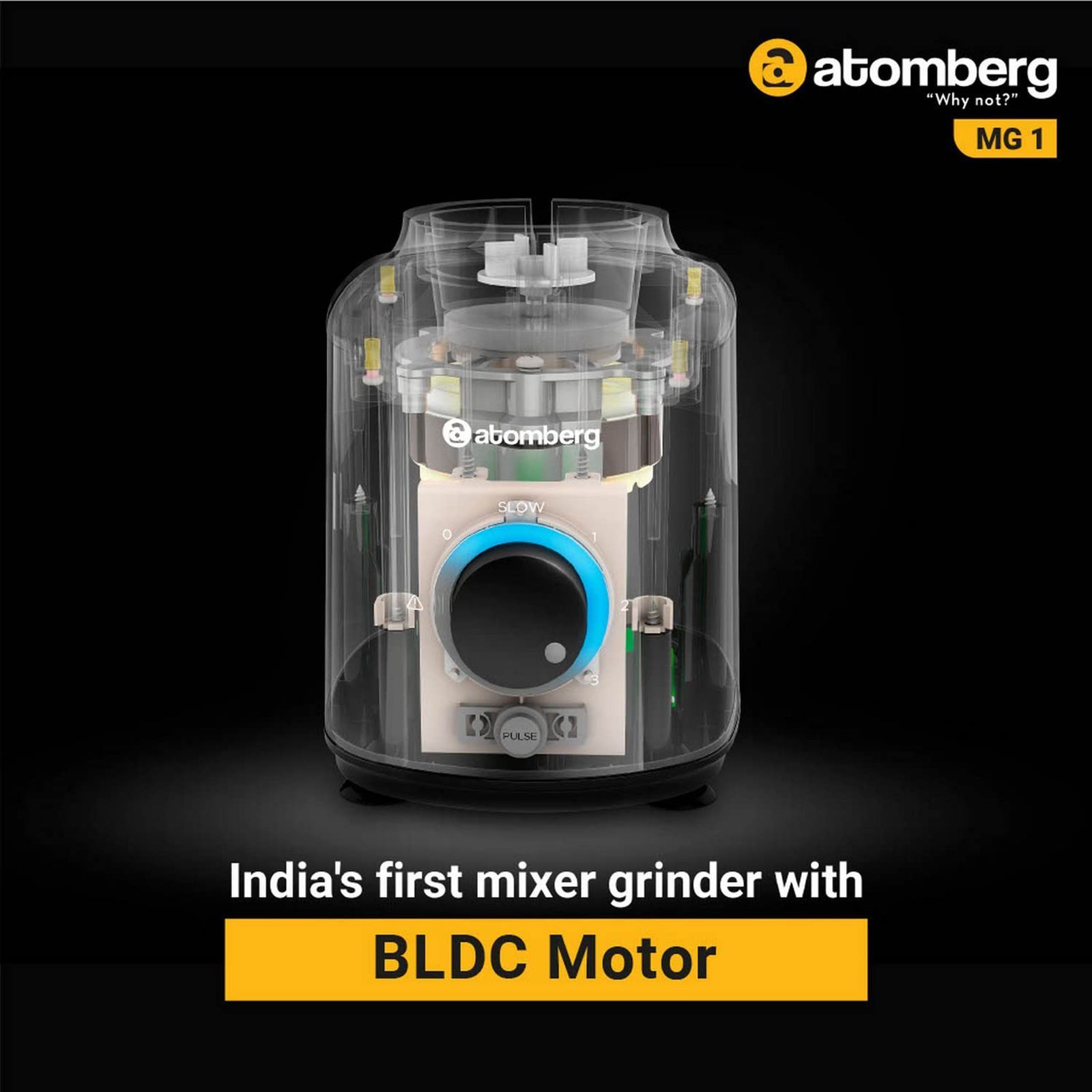 atomberg MG 1 485 Watt 4 Jars Mixer Grinder (18000 RPM, 4 Speed Control, Black)_13