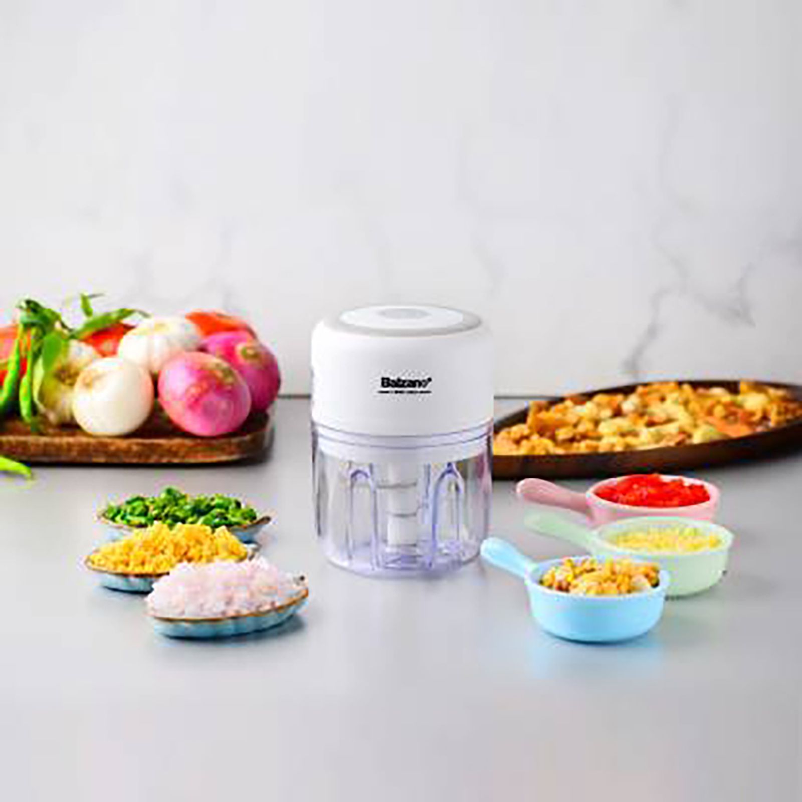 Balzano ChefMaster 30 Watt Vegetable Chopper with 3 Blades (Pink)_9