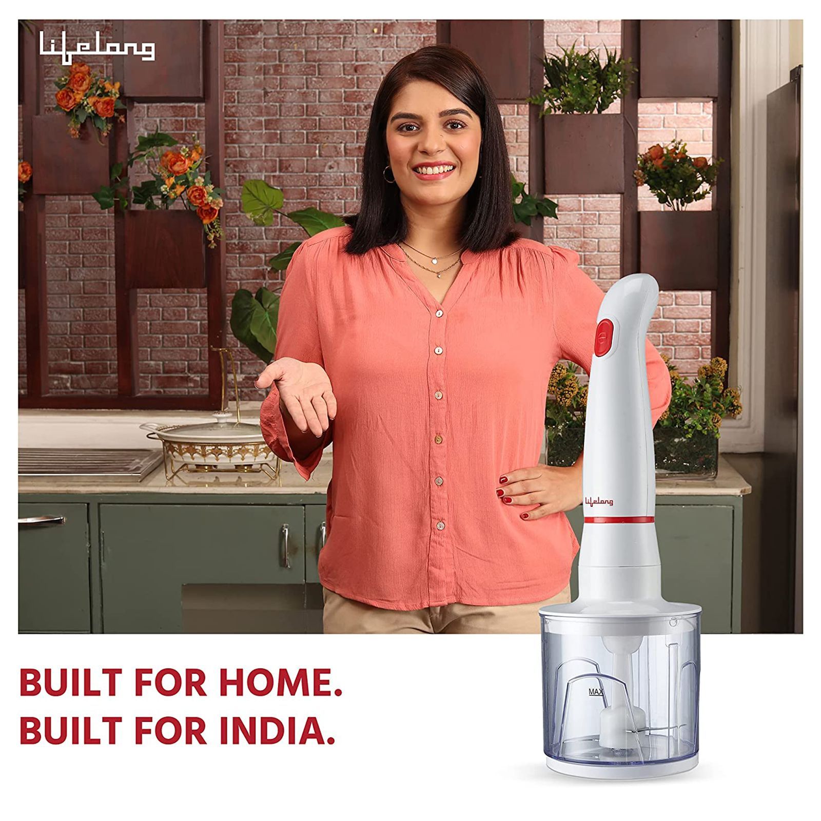 Lifelong Regalia Plus 300 Watt Hand Blender with 2 Attachments (Detachable Shaft, White)_6