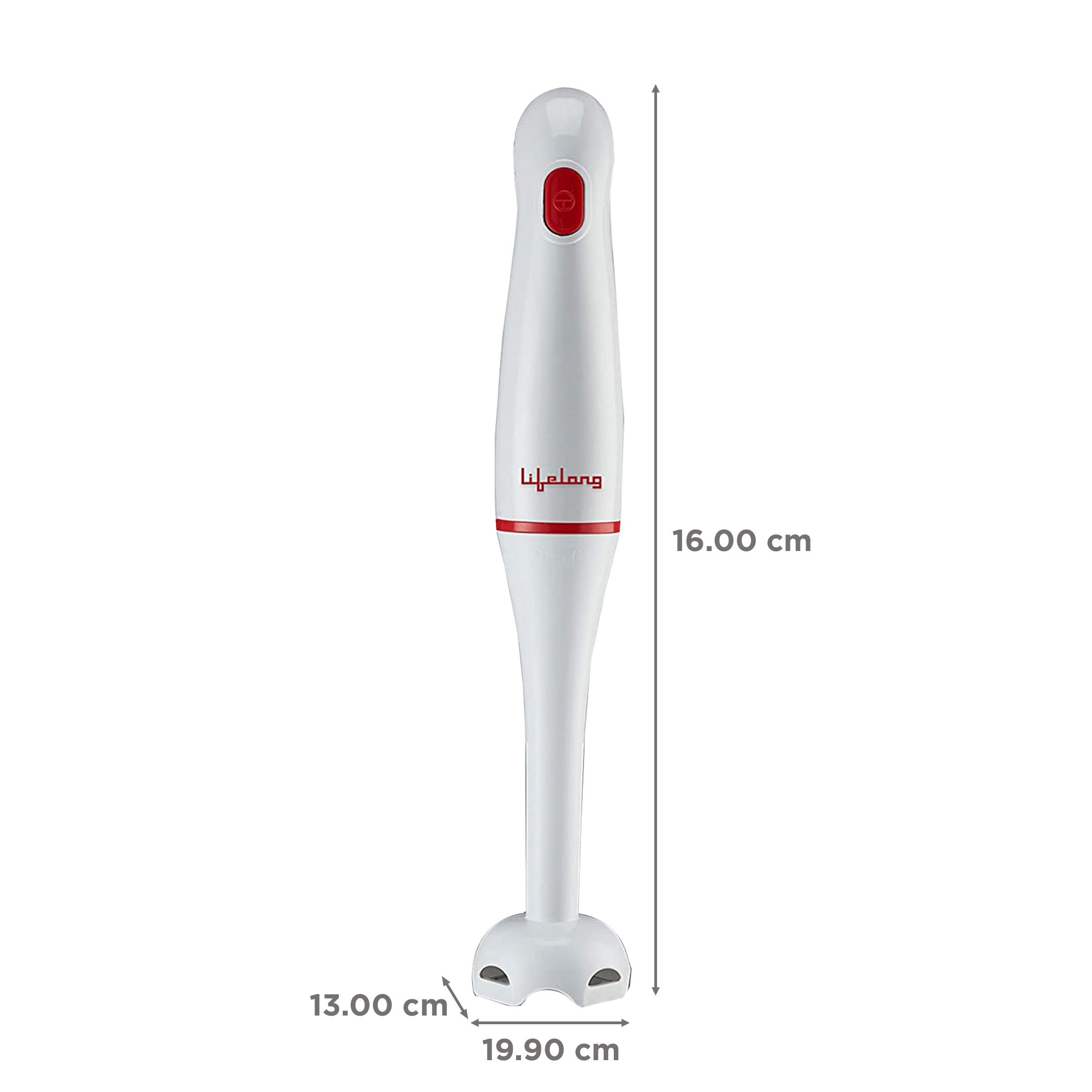 Lifelong Regalia Plus 300 Watt Hand Blender with 2 Attachments (Detachable Shaft, White)_3