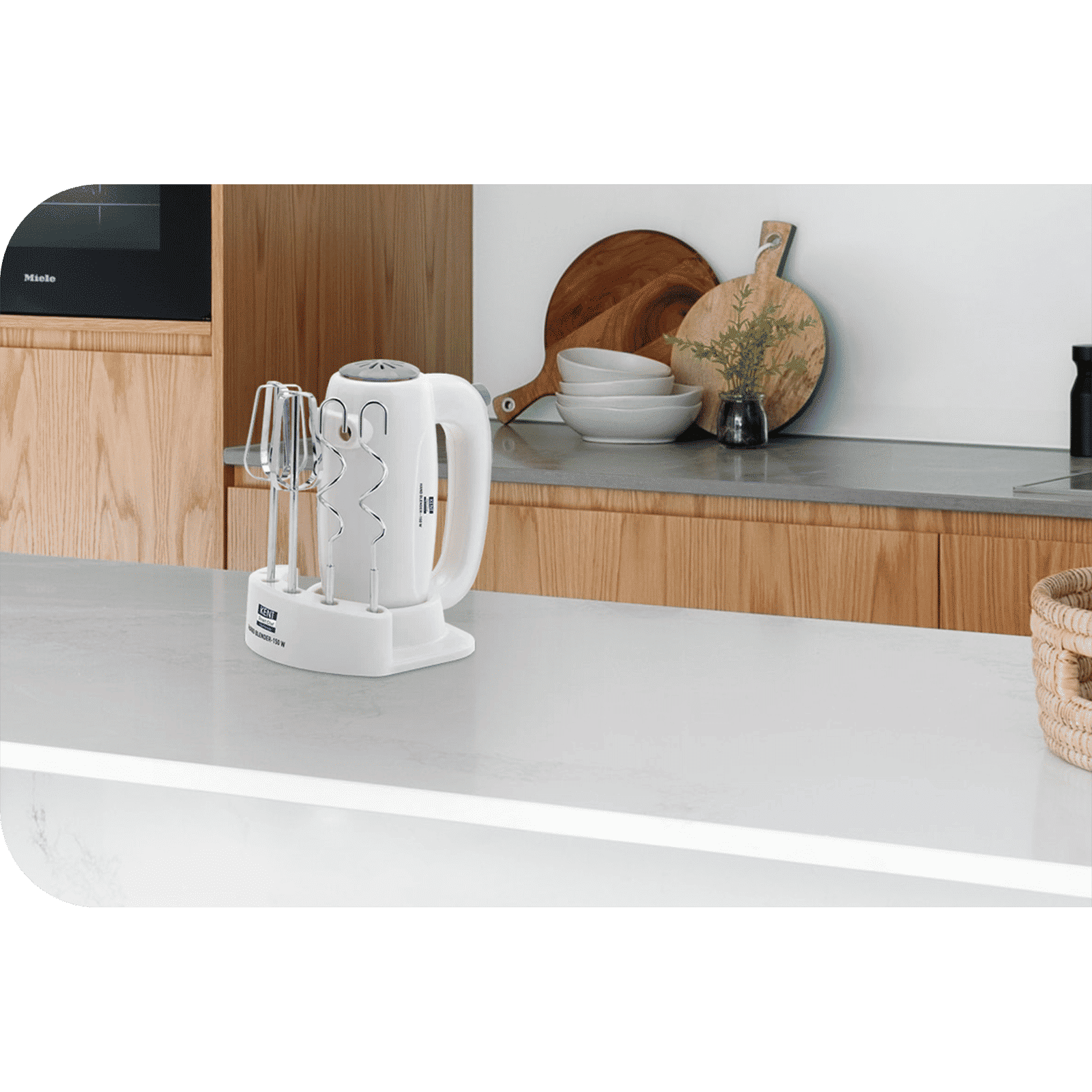 KENT 150 Watt 5 Speed Hand Blender with 4 Attachments (Overload Protection, White)_9