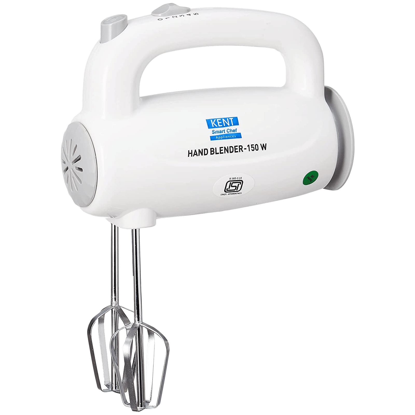 KENT 150 Watt 5 Speed Hand Blender with 4 Attachments (Overload Protection, White)_5