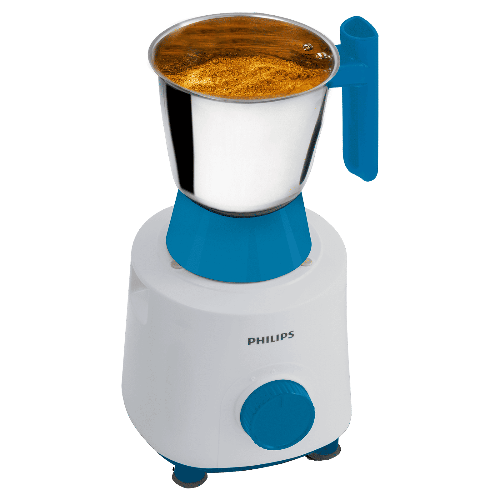 PHILIPS 500 Watt 3 Jars Mixer Grinder (3 Speed Control with Pulse Function, White & Blue) PHILIPS 500 Watt 3 Jars Mixer Grinder (3 Speed Control with Pulse Function, White & Blue)_4