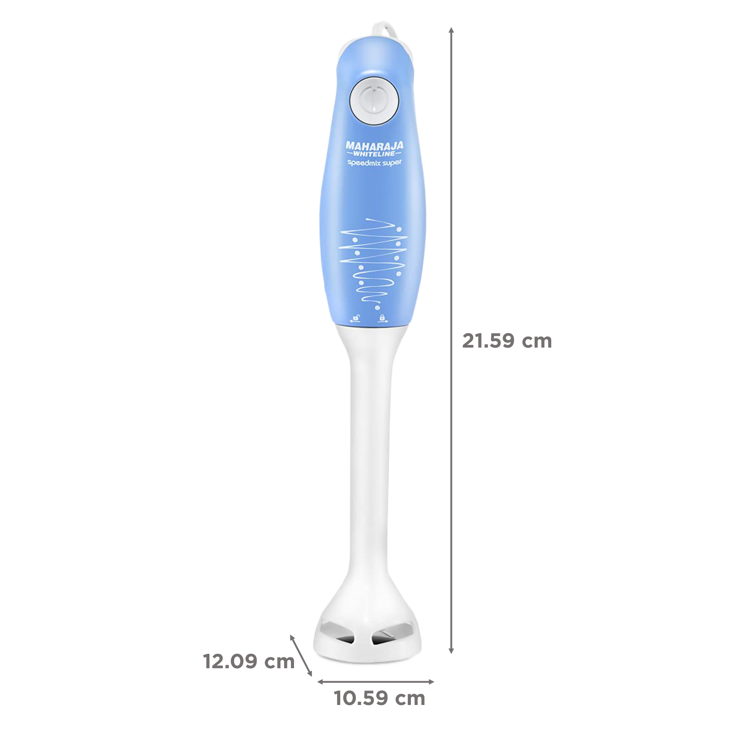 MAHARAJA WHITELINE Speedmix Super 175 Watt Hand Blender (2-In-1 Silent Yet Powerful Operation, Blue/White)_3