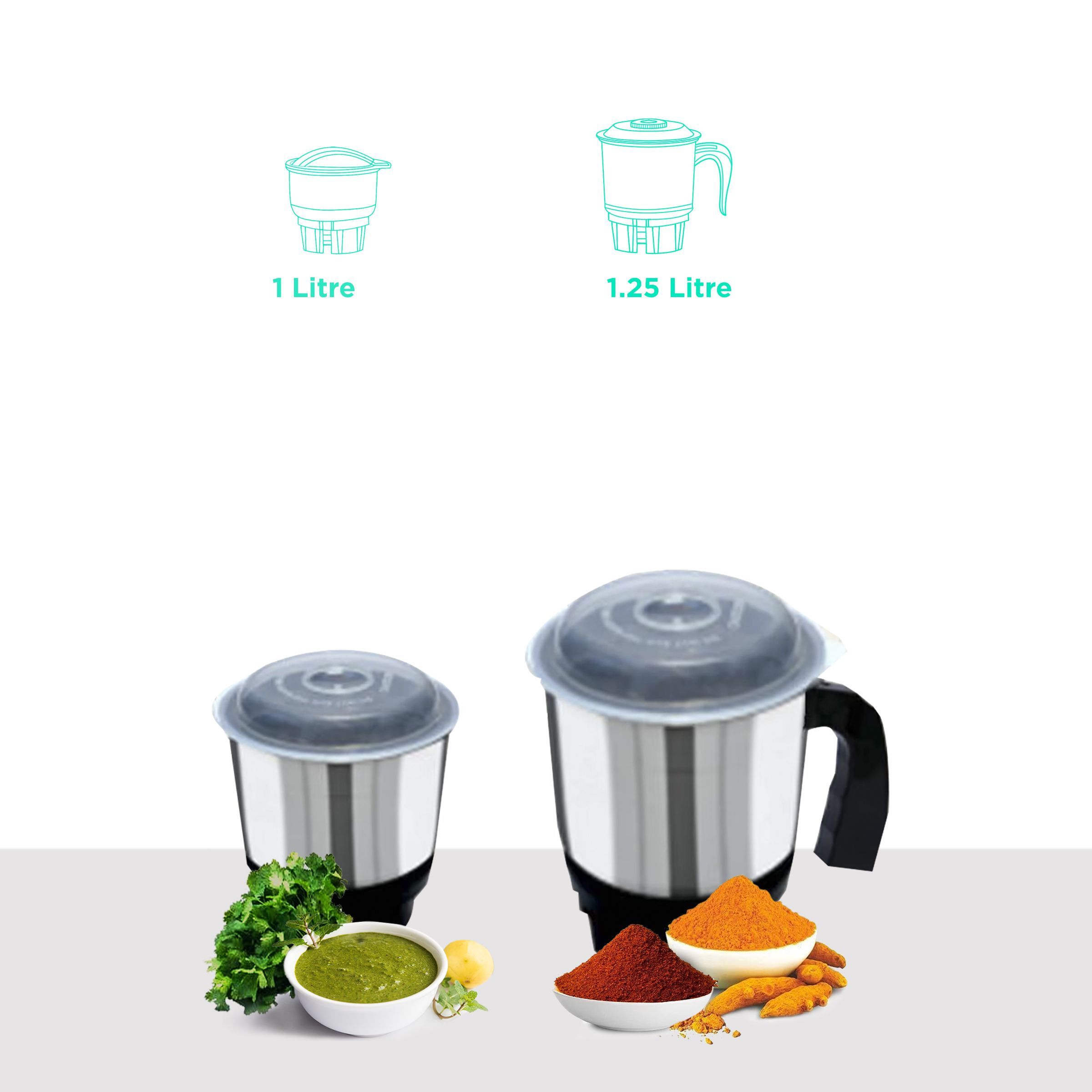 MR COOK UniMix 500 Watt 2 Jars Mixer Grinder (Shock Proof Body, Maroon & Black) MR COOK UniMix 500 Watt 2 Jars Mixer Grinder (Shock Proof Body, Maroon & Black)_4