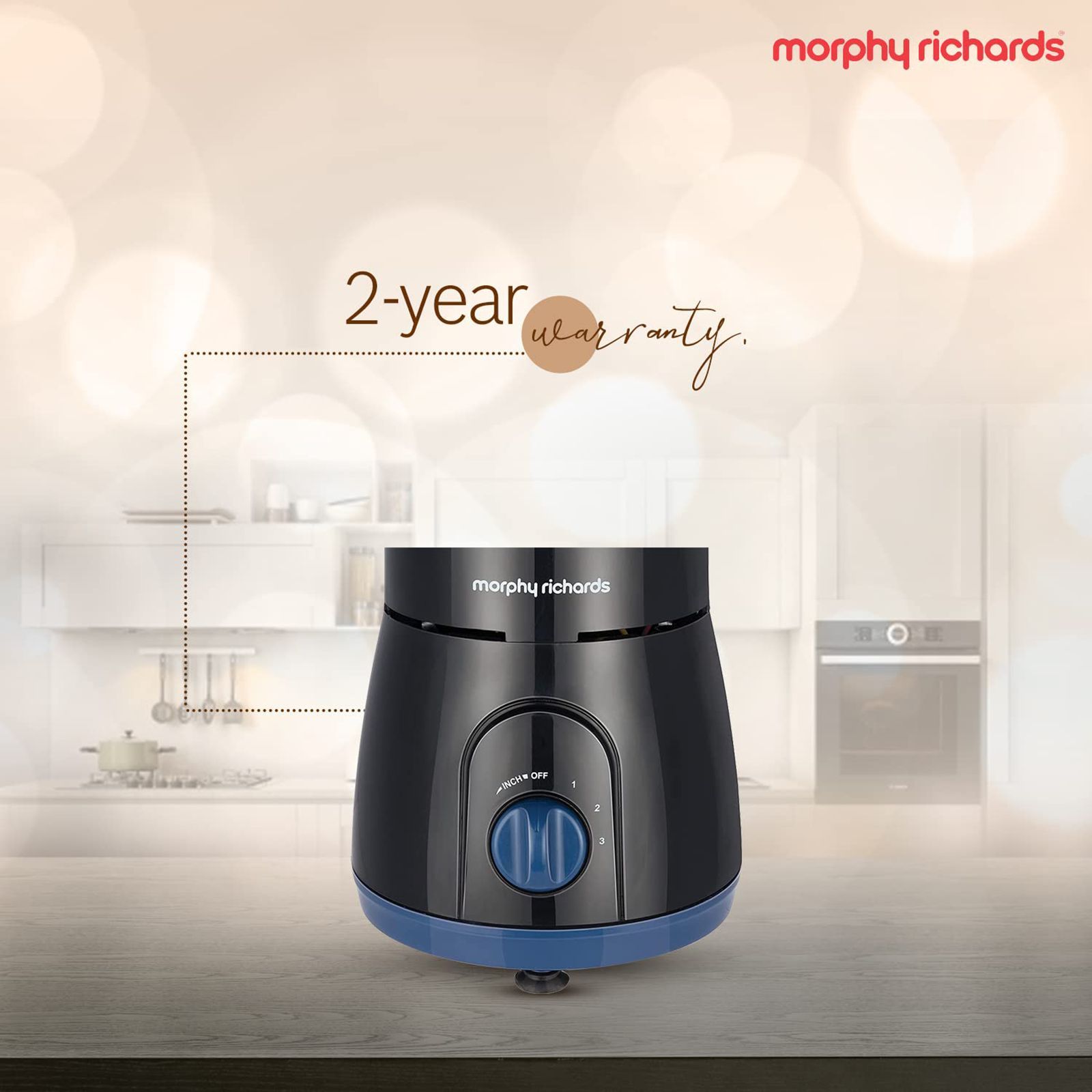 morphy richards Relish 750 Watt 4 Jars Mixer Grinder (20000 RPM, Overload Protection, Black & Blue)_20