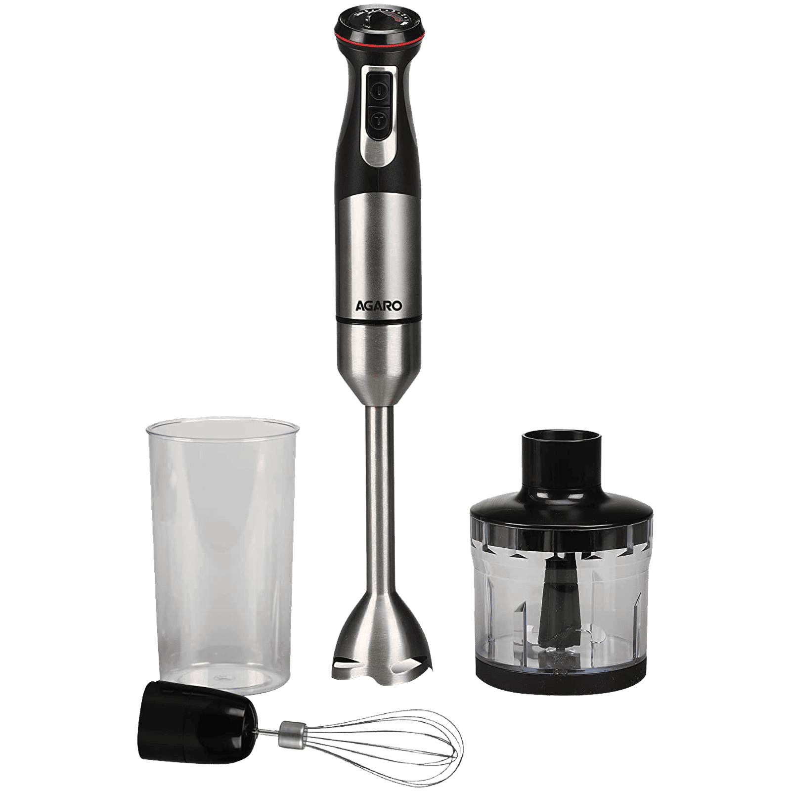 AGARO Grand 1000 Watt 2 Speed Hand Blender with 3 Attachments (Dual Mode Operation, Black) AGARO Grand 1000 Watt 2 Speed Hand Blender with 3 Attachments (Dual Mode Operation, Black)_1