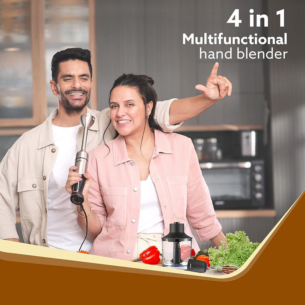 AGARO Grand 1000 Watt 2 Speed Hand Blender with 3 Attachments (Dual Mode Operation, Black) AGARO Grand 1000 Watt 2 Speed Hand Blender with 3 Attachments (Dual Mode Operation, Black)_8