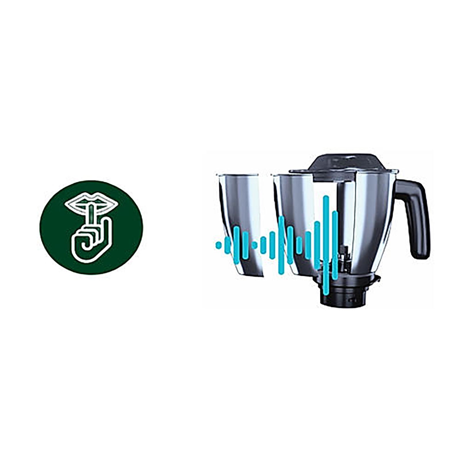 PHILIPS 1000 Watt 4 Jars Mixer Grinder (5 Preset Modes, Black)_4