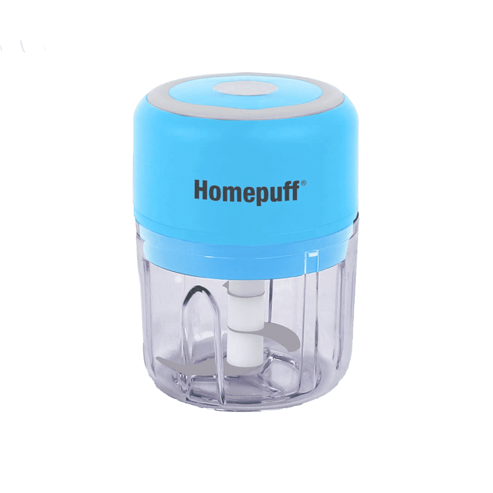 HomePuff H311 30 Watt Electric Vegetable Chopper with 3 Blades (Blue) HomePuff H311 30 Watt Electric Vegetable Chopper with 3 Blades (Blue)_1