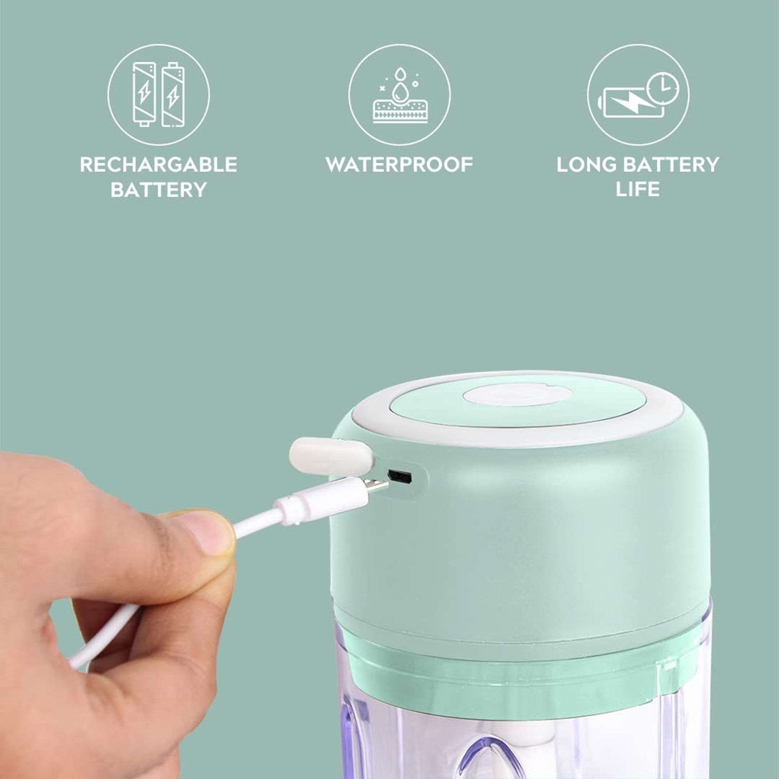 HomePuff H311 30 Watt Electric Vegetable Chopper with 3 Blades (Green) HomePuff H311 30 Watt Electric Vegetable Chopper with 3 Blades (Green)_4