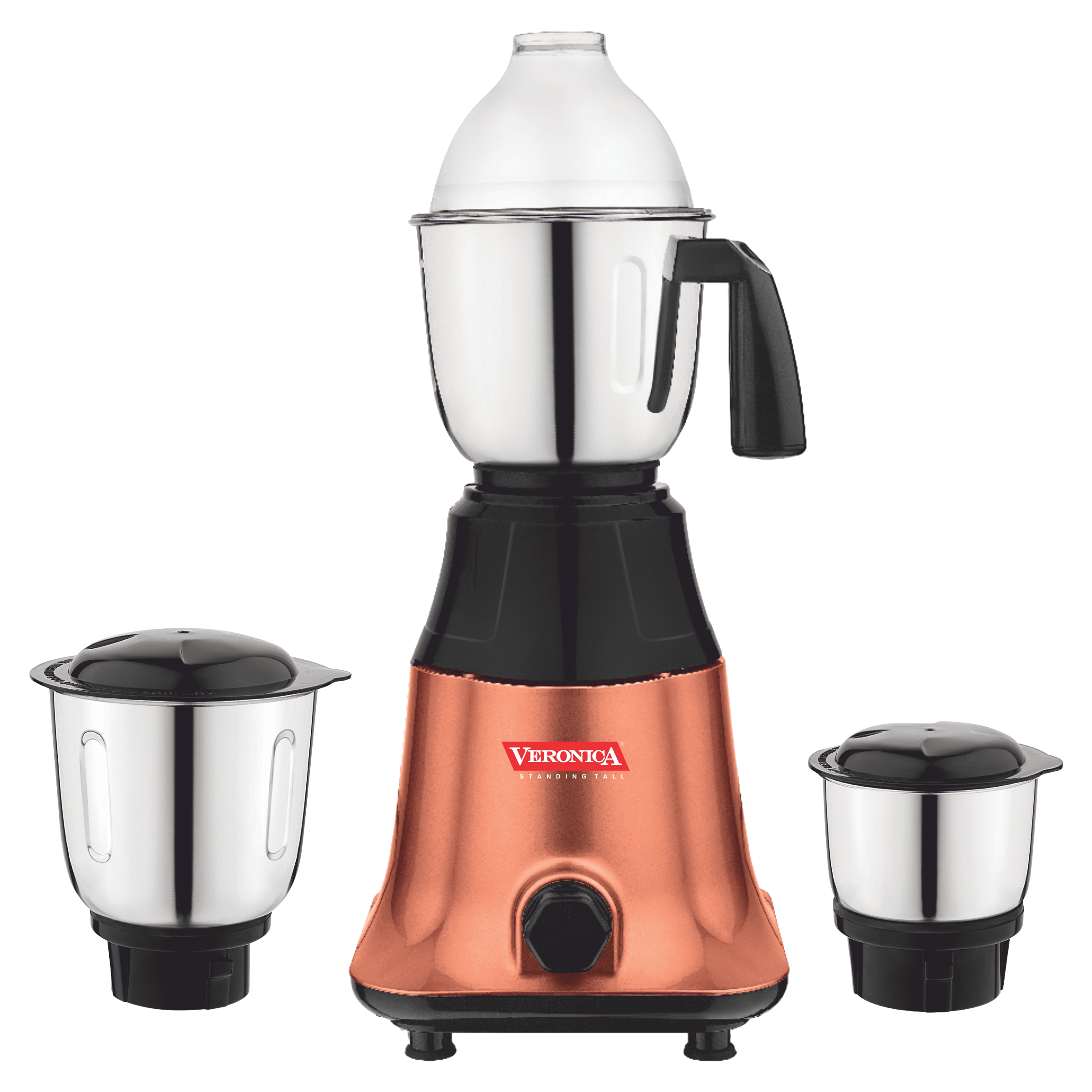 Veronica Prime Star 550 Watt 3 Jars Mixer Grinder (18000 RPM, Motor Overload Protection, Copper Black)_1