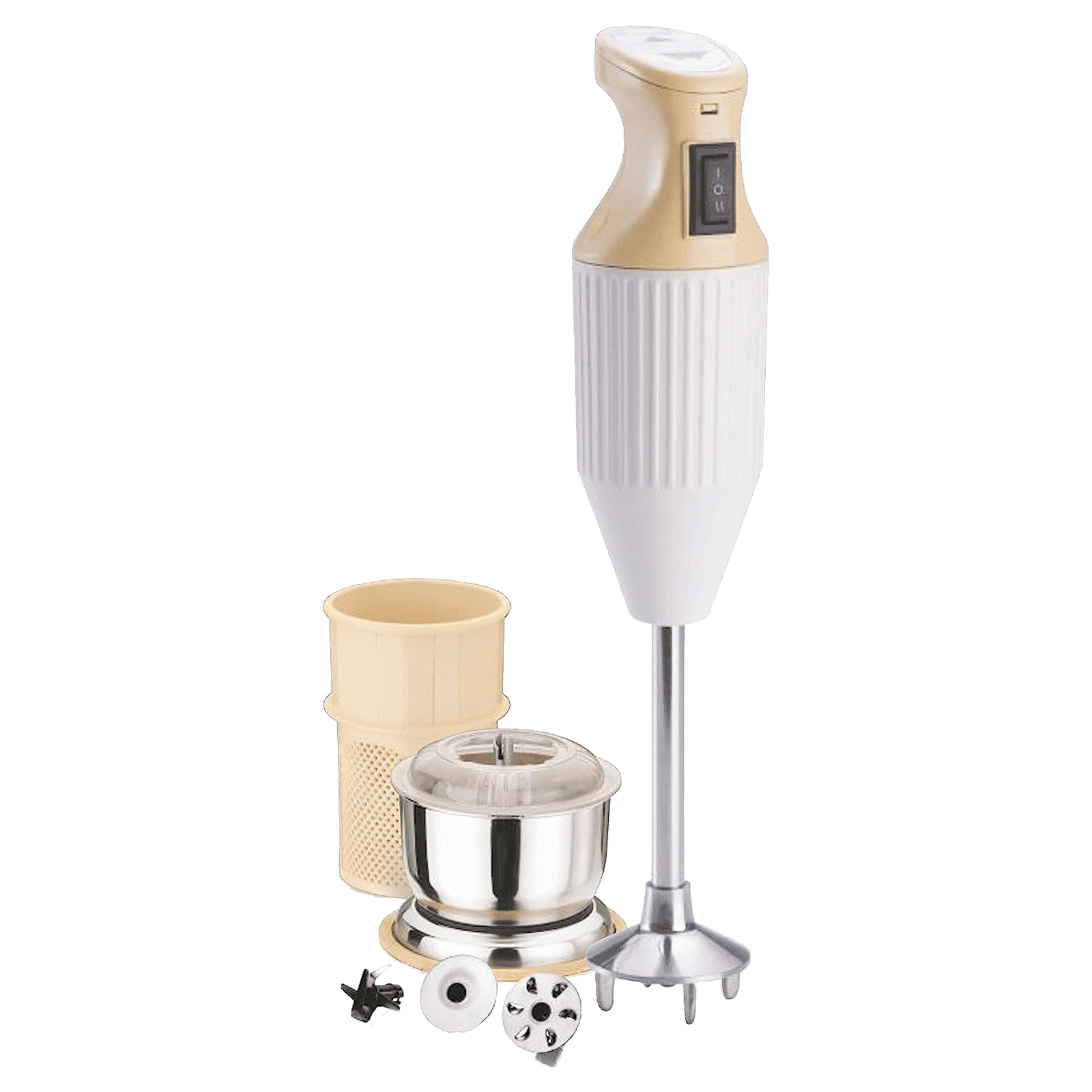 Veronica Alpine 200 Watt Hand Blender (Stainless Steel Blade, Cream)_1