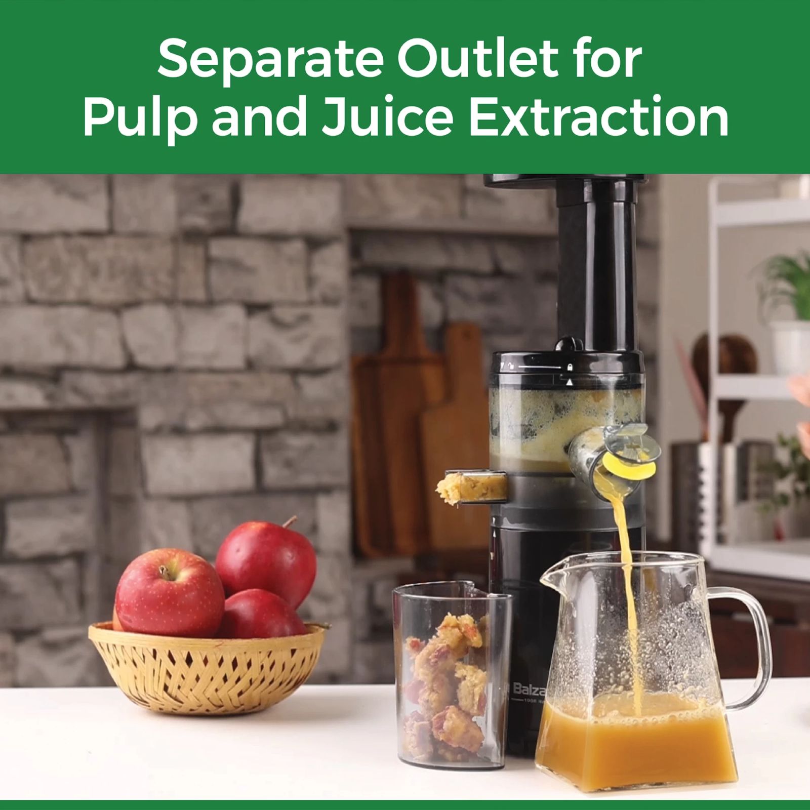 Balzano 100 Watt Cold Press Slow Juicer (55 RPM, Reverse Motor, Black)_7