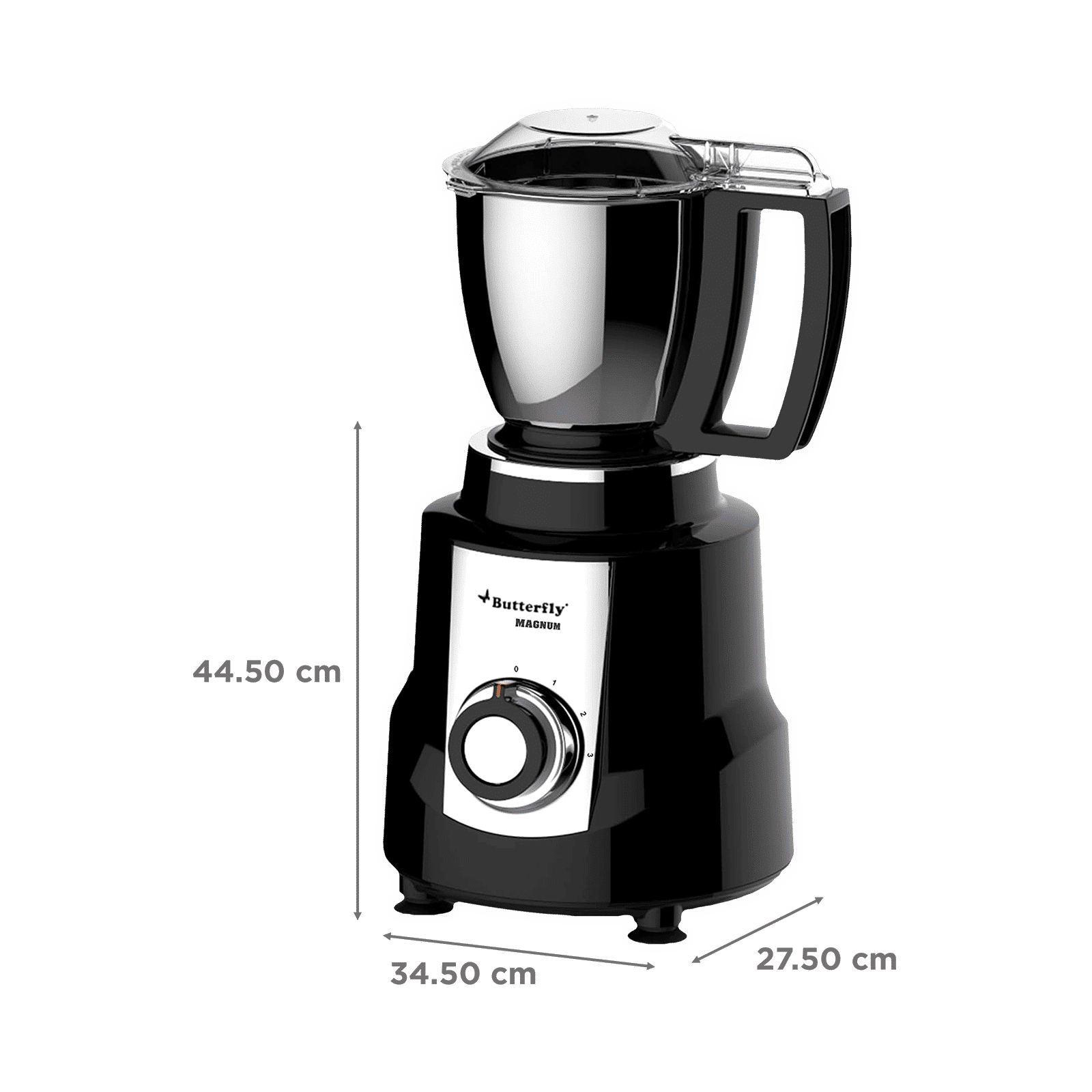 Butterfly Magnum 900 Watt 3 Jars Mixer Grinder (Hands Free Operation, Black)_3