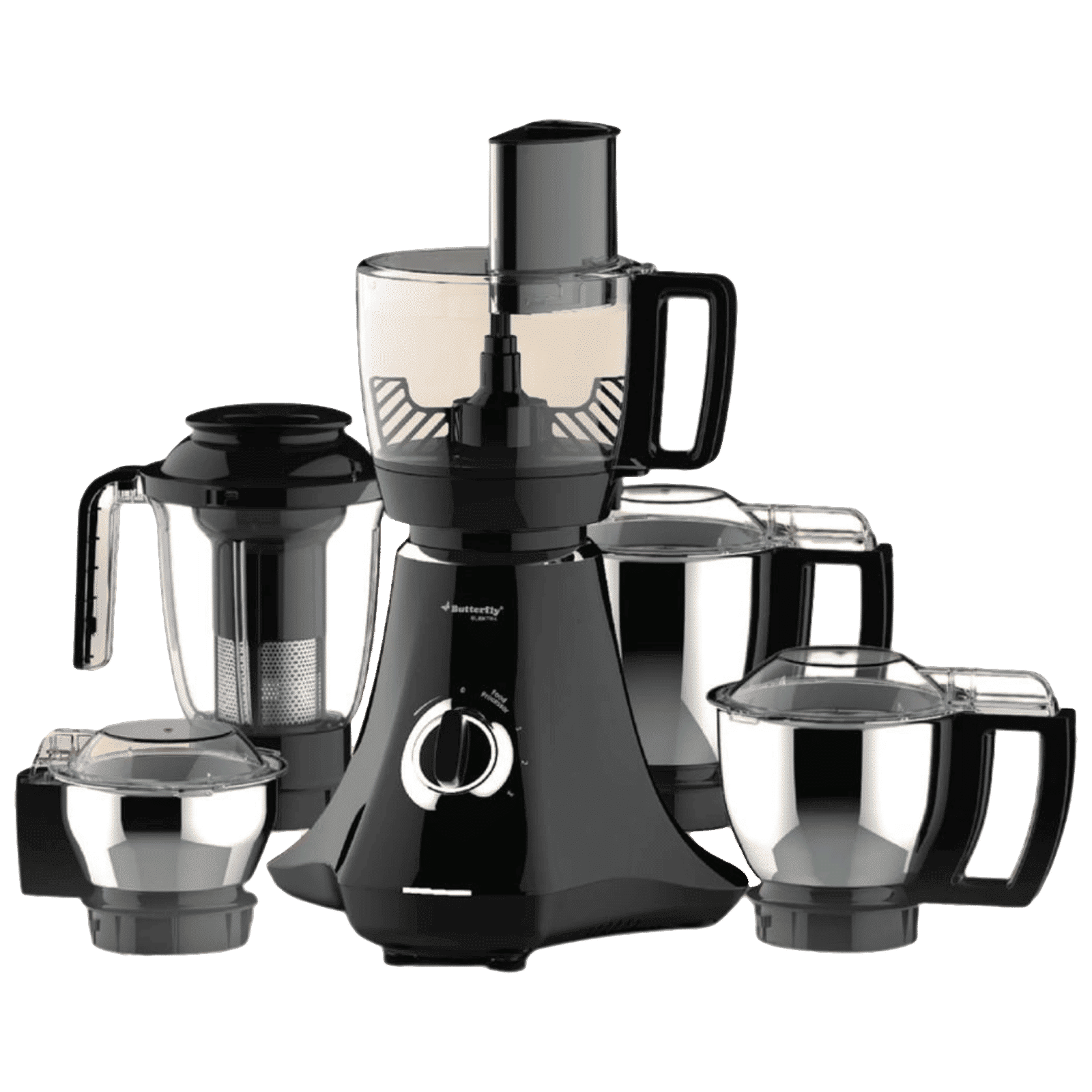 Butterfly ELEKTRA 750 Watt 6 Jars Juicer Mixer Grinder (21000 RPM, FPSS Technology, Black)_1