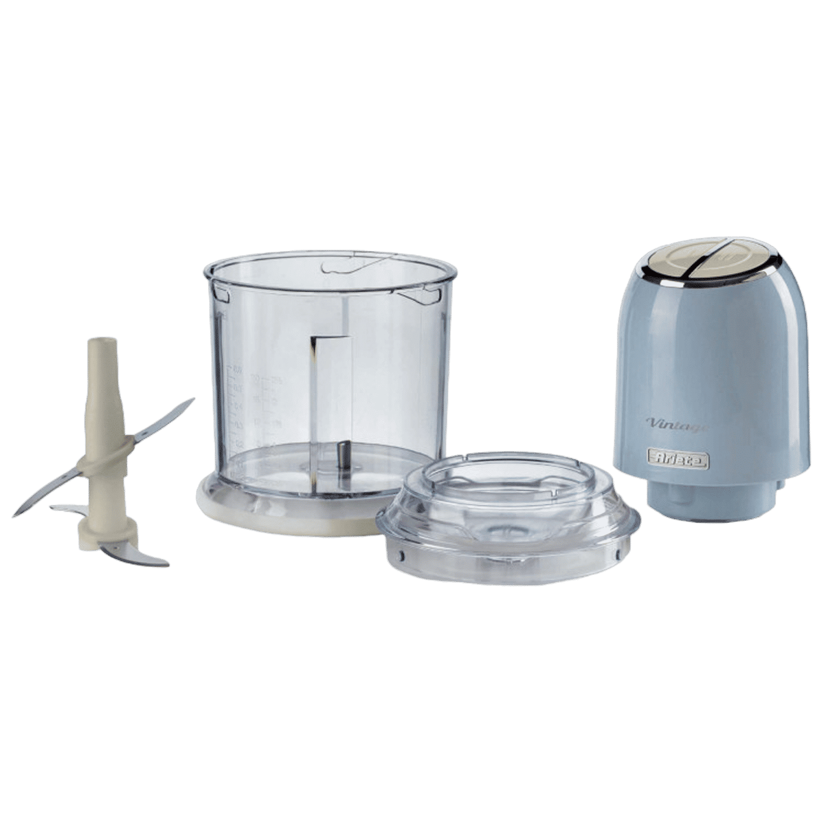 Ariete Vintage 400 Watt Vegetable and Fruit Chopper with 4 Blades (Blue) Ariete Vintage 400 Watt Vegetable and Fruit Chopper with 4 Blades (Blue)_5