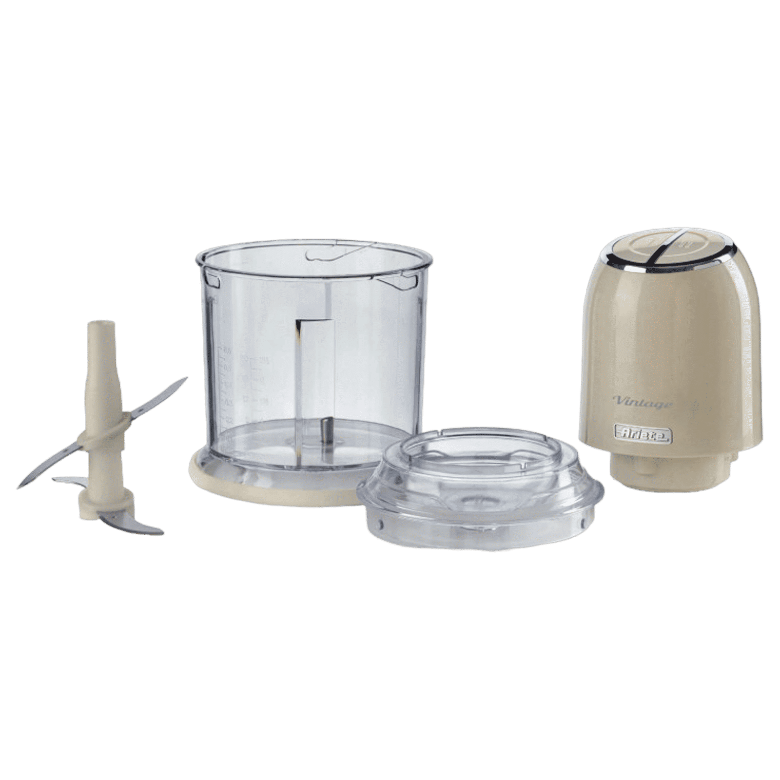 Ariete Vintage 400 Watt Vegetable and Fruit Chopper with 4 Blades (Beige)_5